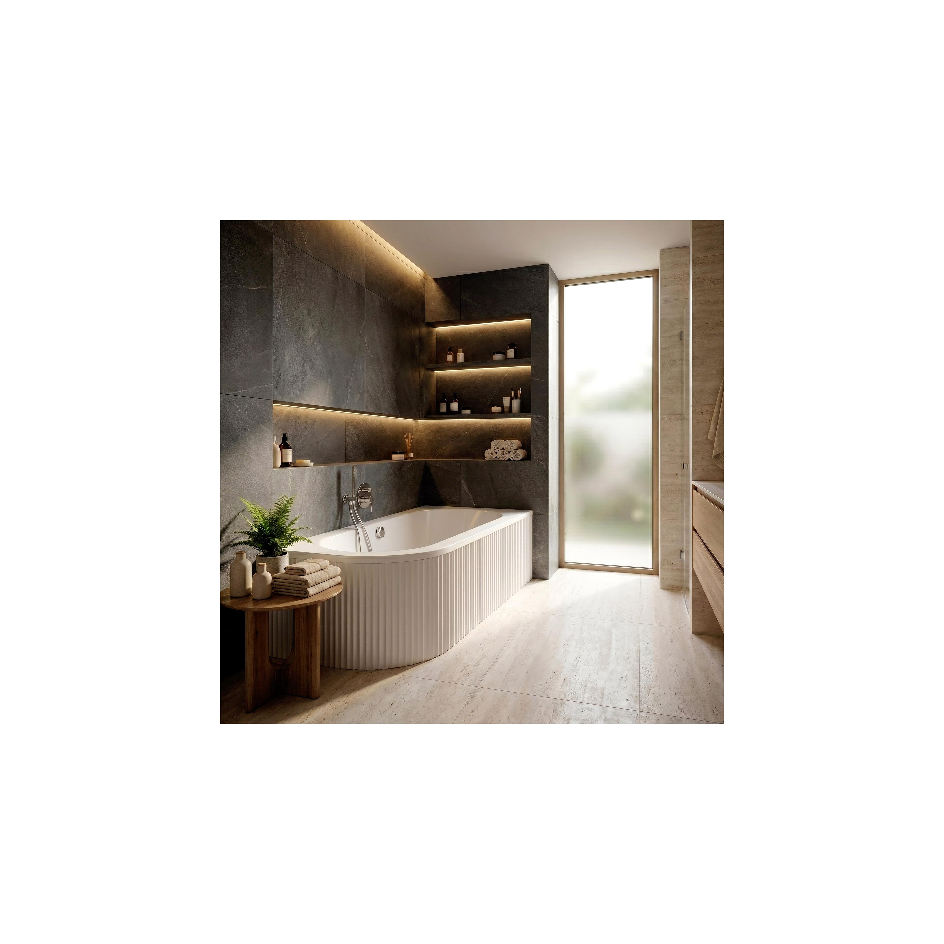 Bathtub Rea Orion Stripe Right 160cm