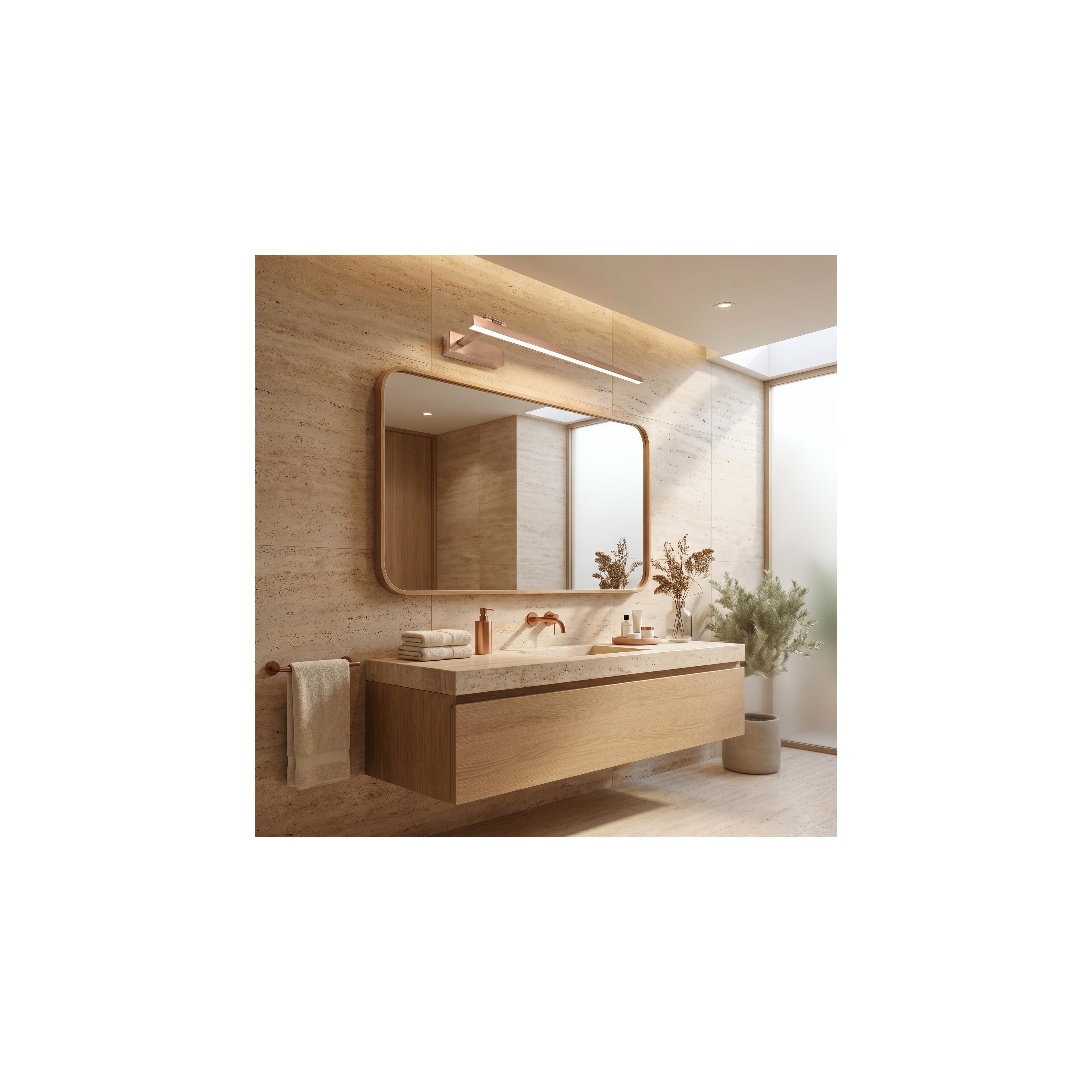 Vannitoa seina LED-valgusti SWE038-1W 60cm BRUSH COPPER