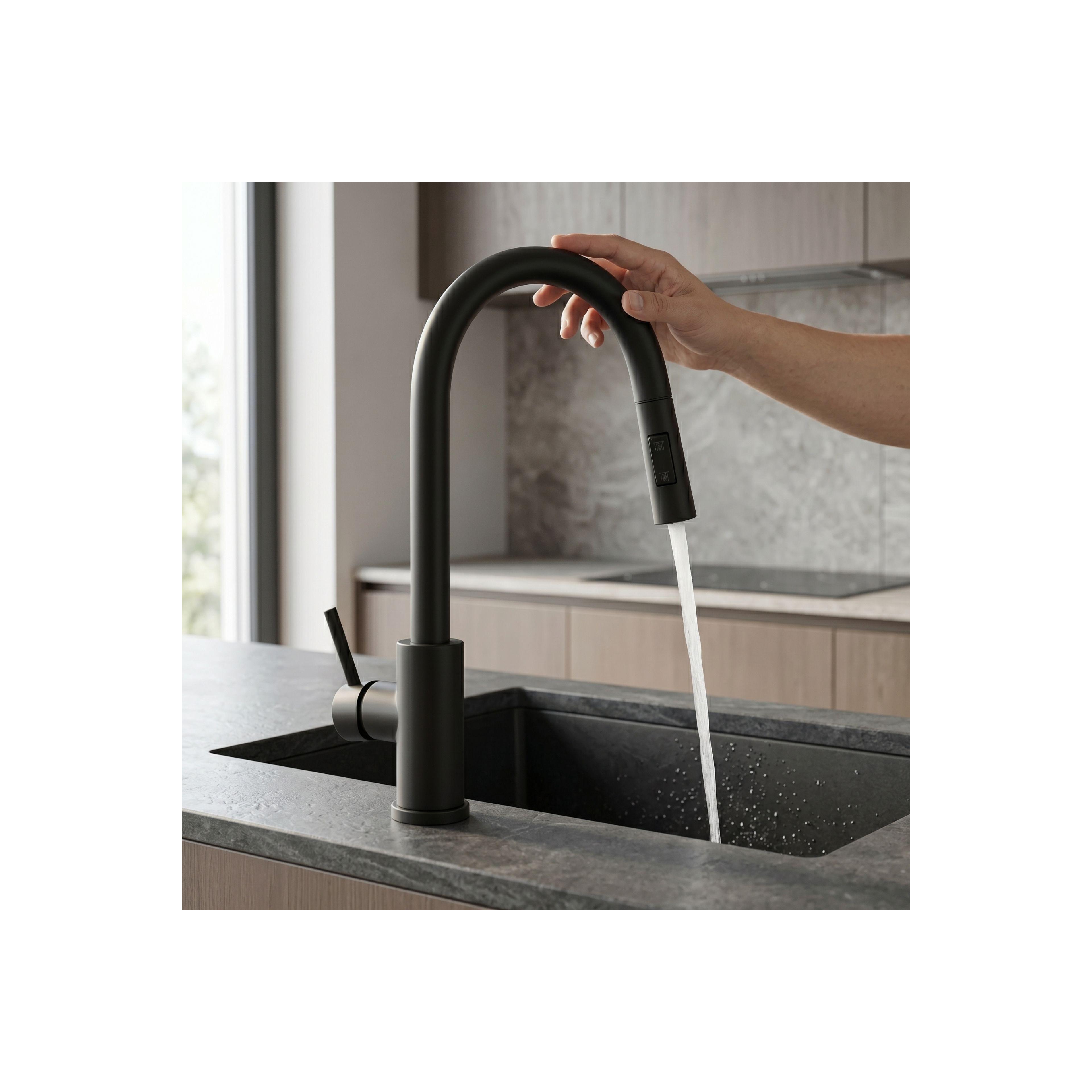 Kitchen faucet Fresh Touch Black Matt