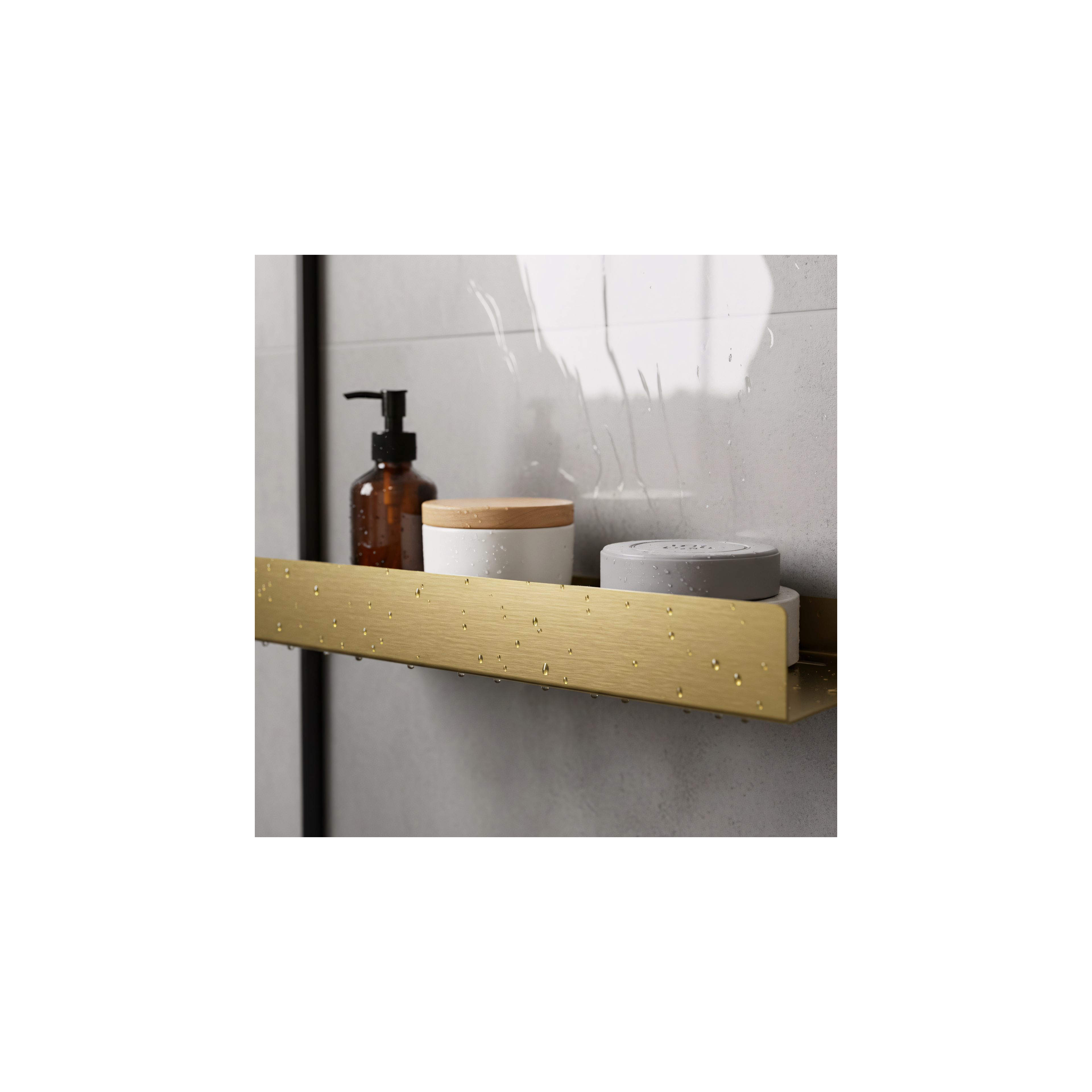 Etagère de salle de bain SF04 60cm gold brush