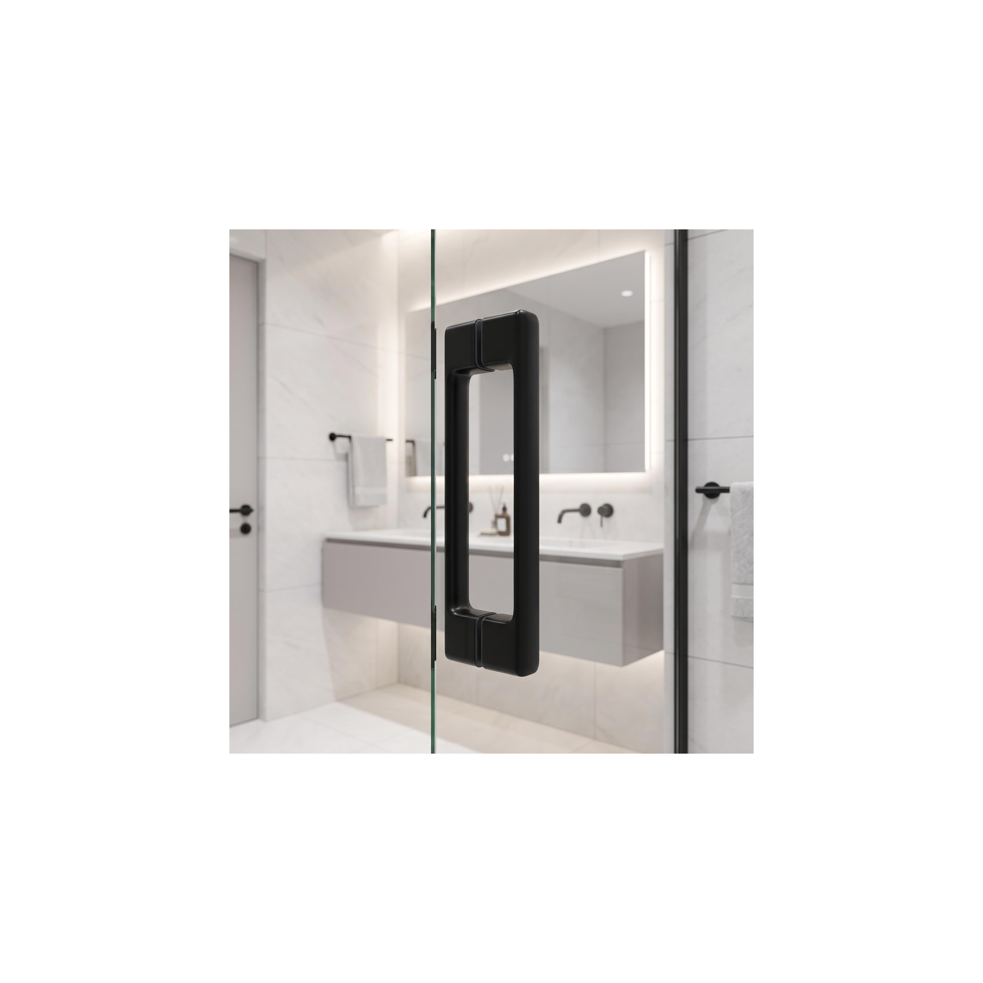 Shower door handle Rea 02 Black