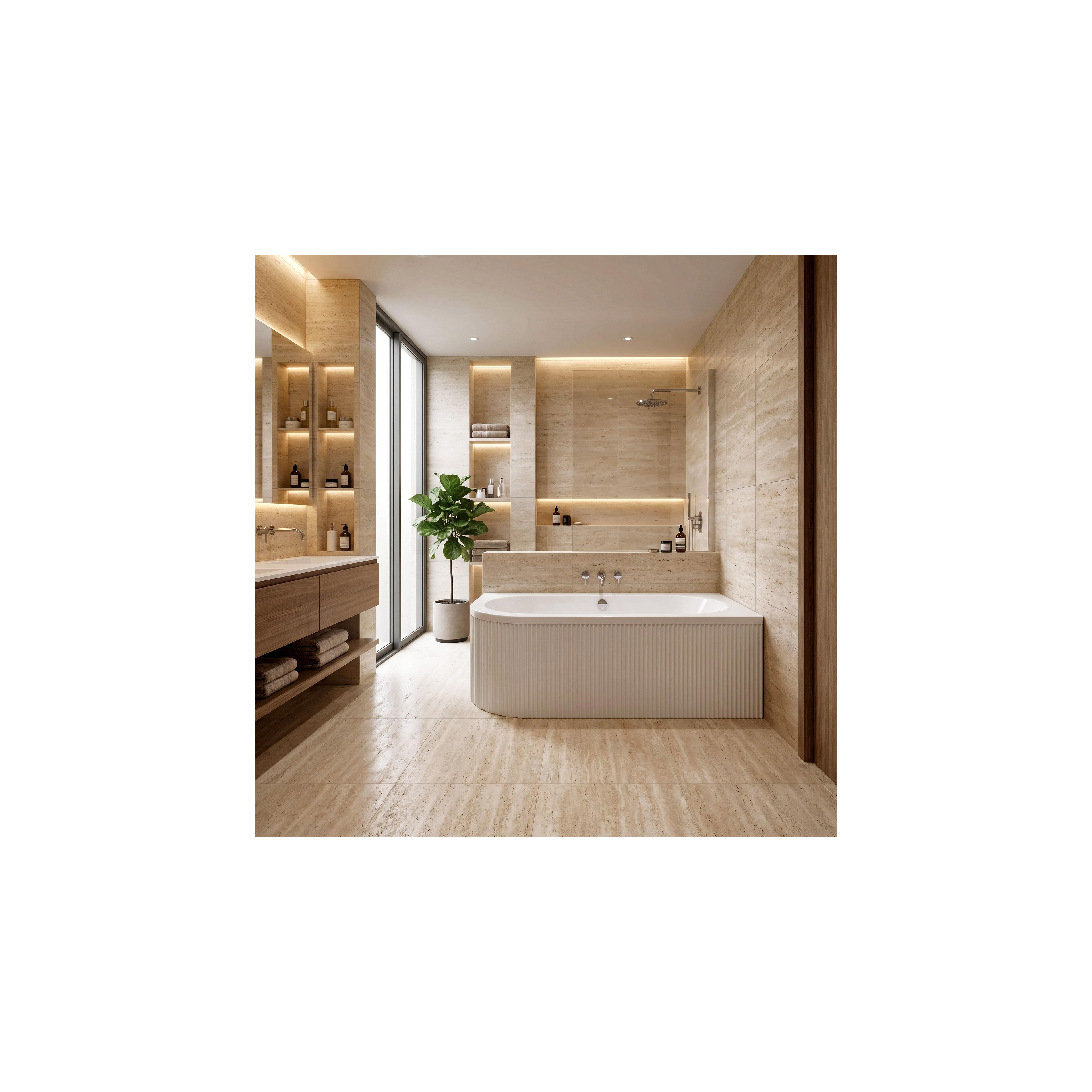 Bathtub Rea Orion Stripe Right 160cm