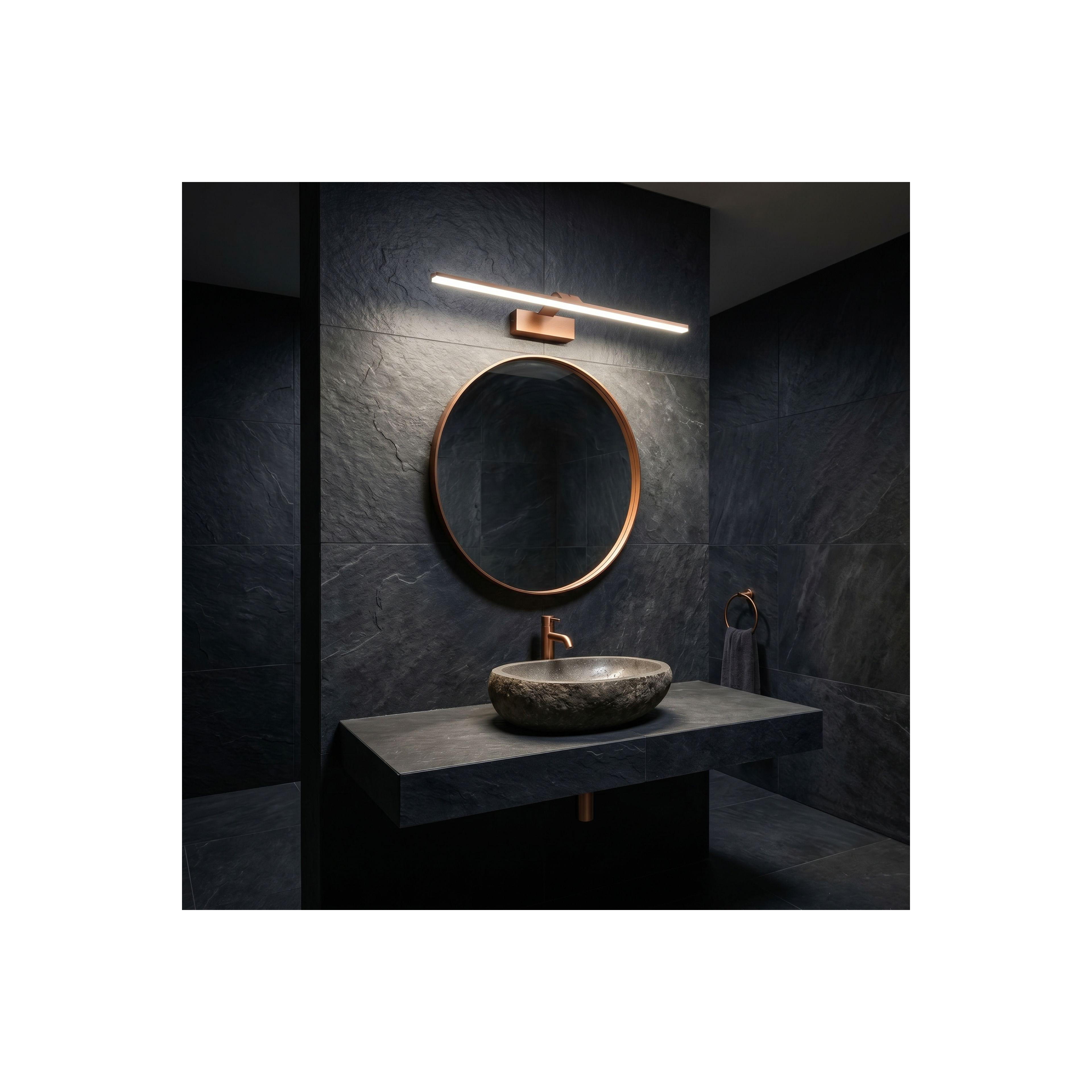 Vannitoa seina LED-valgusti SWE014-1W 58cm BRUSH COPPER