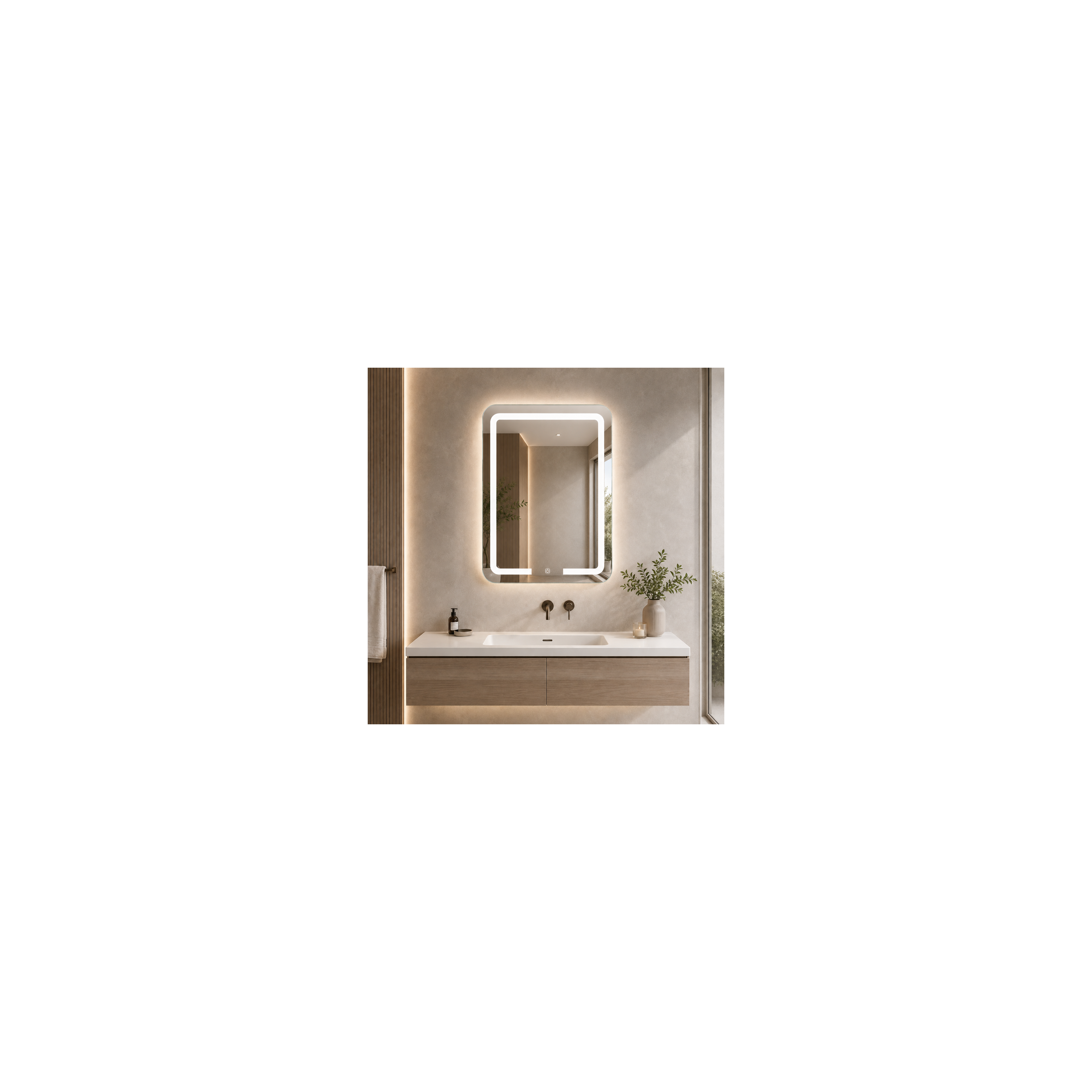 LED seinapeegel 60x80cm SAB-3436