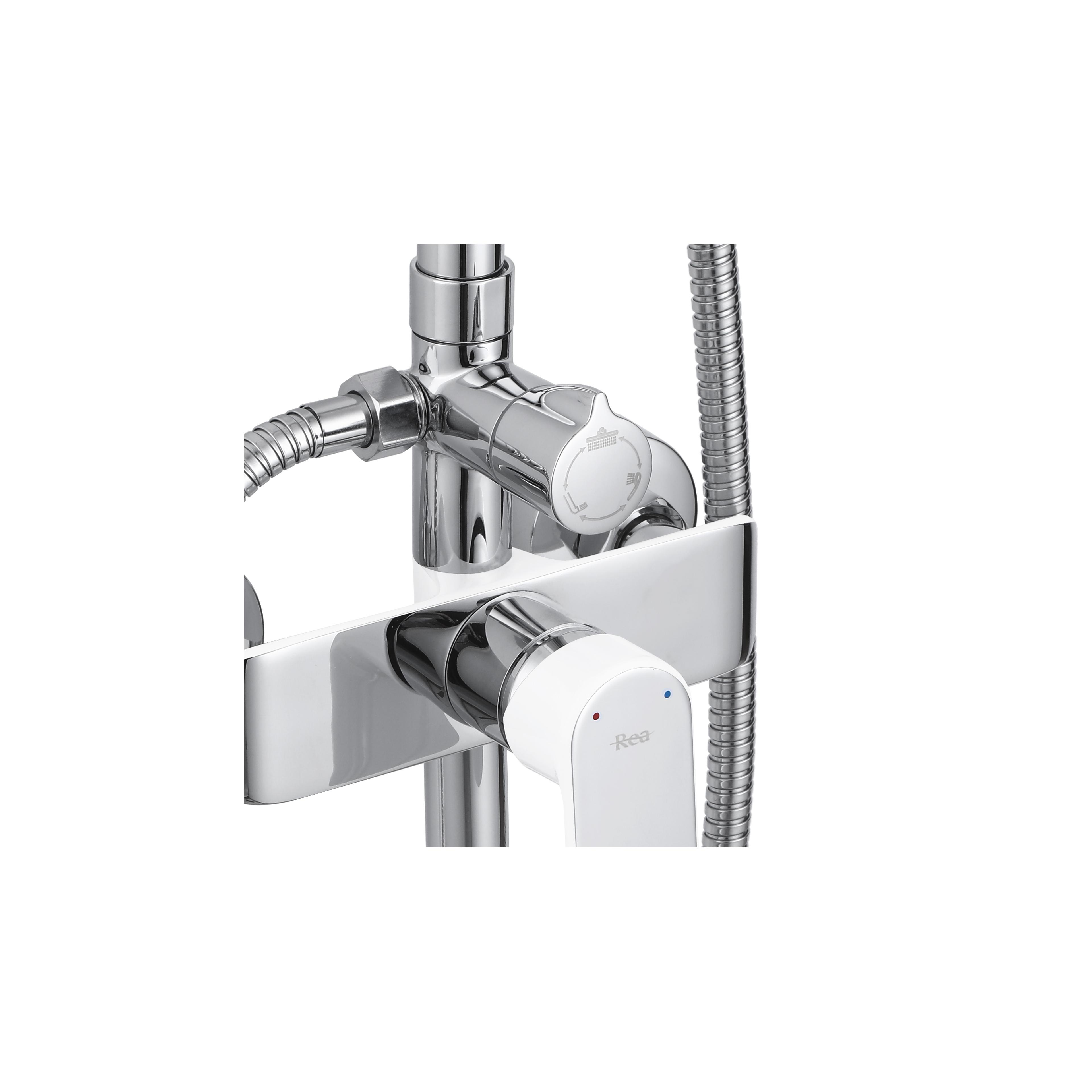 Sprchový set REA BLOOM WHITE CHROME