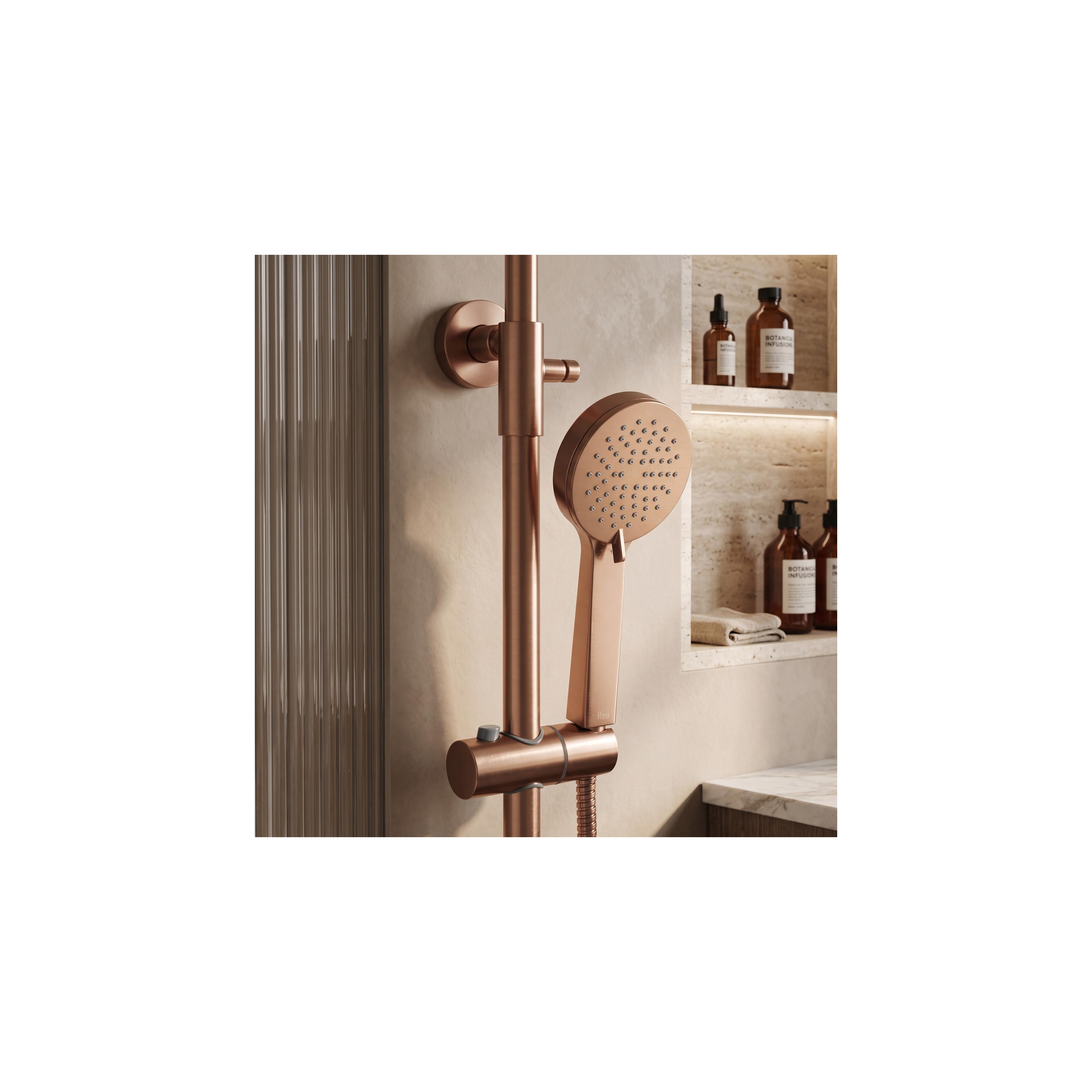 Tuš set s termostatom Rea Parot Light Brush Copper