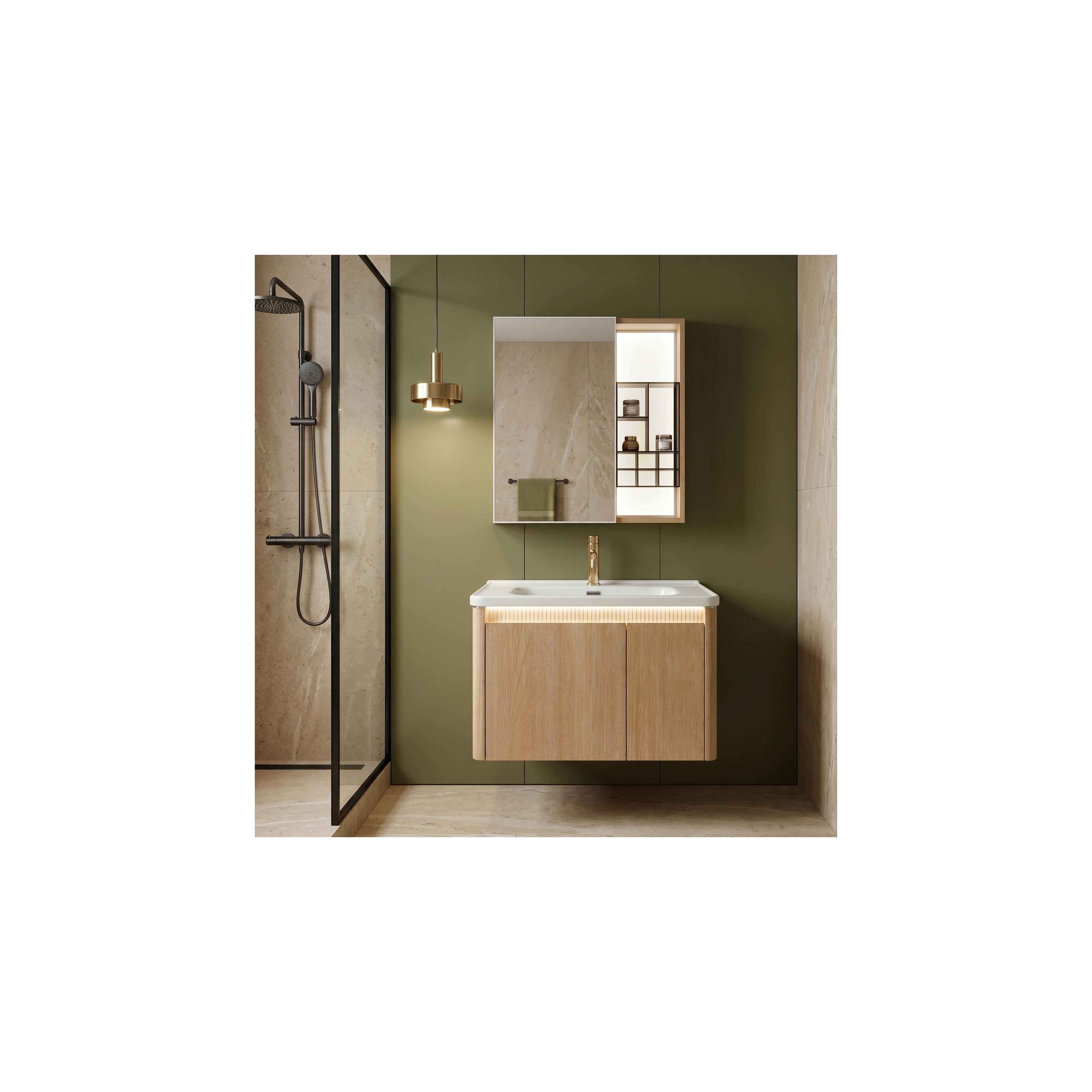 Zestaw mebli łazienkowych z Umywalką Sora DE07-70 Oak 70CM