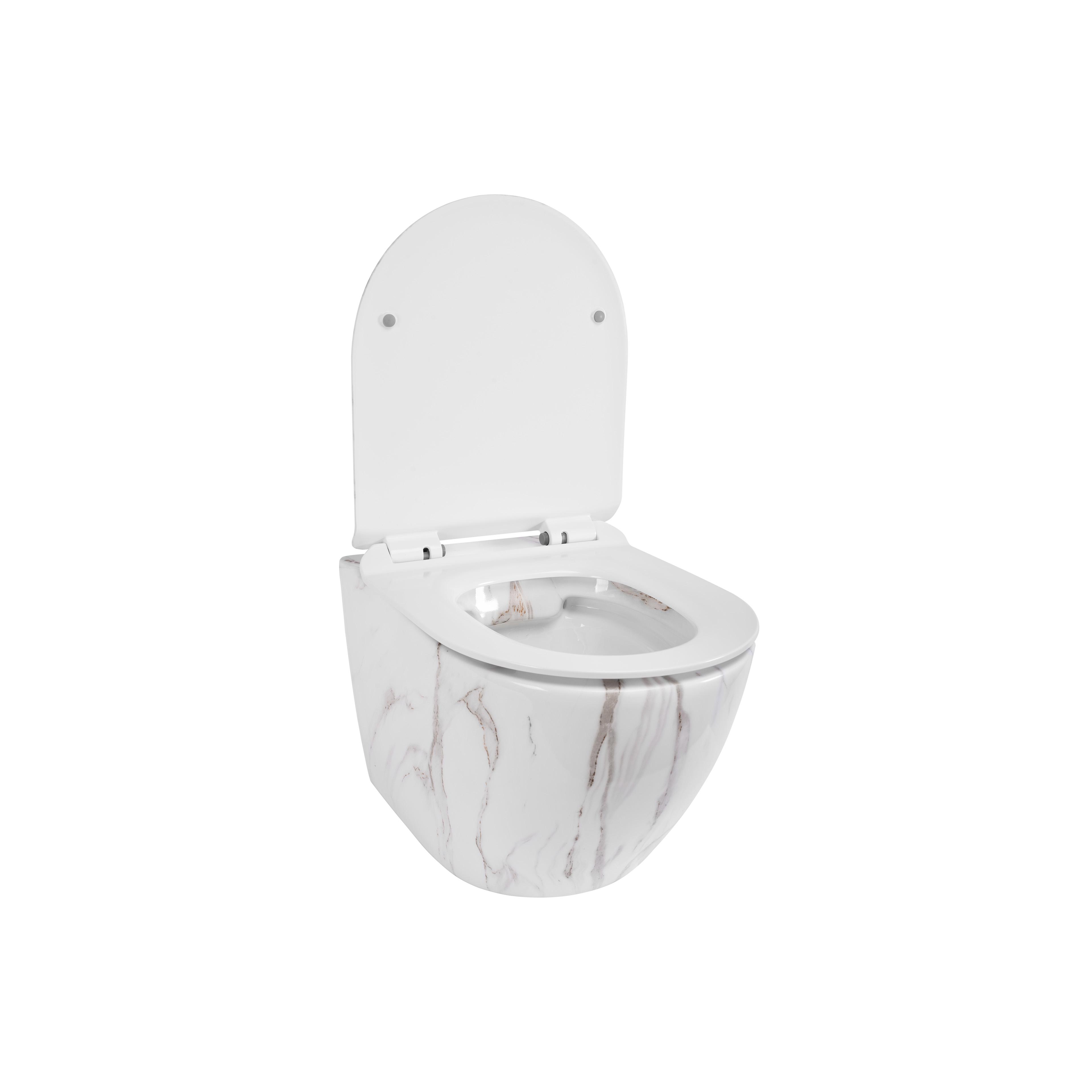 Toilet bowl  Rea Carlos Slim Rimless Aiax Shiny