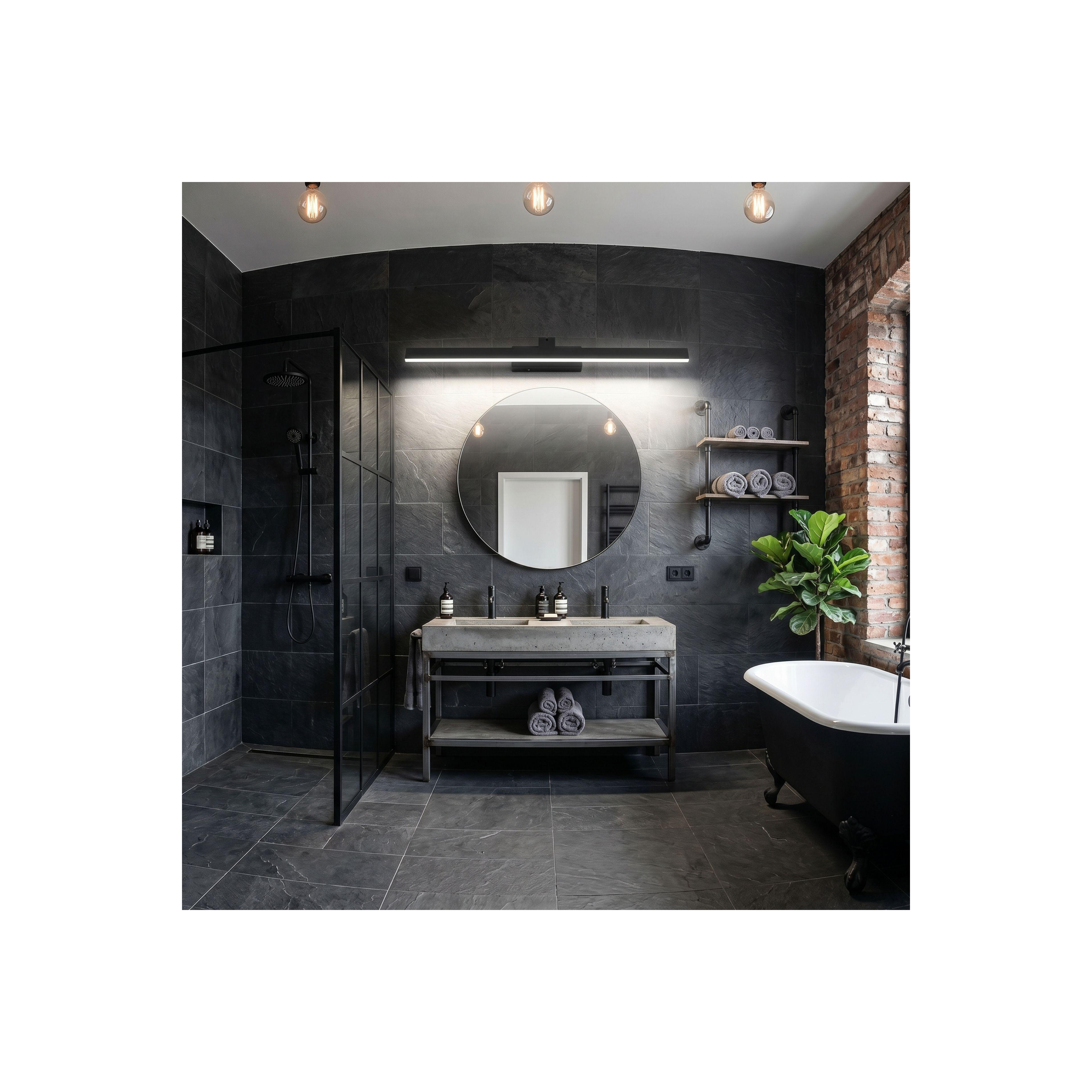 Vannitoa seina LED-valgusti SWE012-1W 73cm BLACK