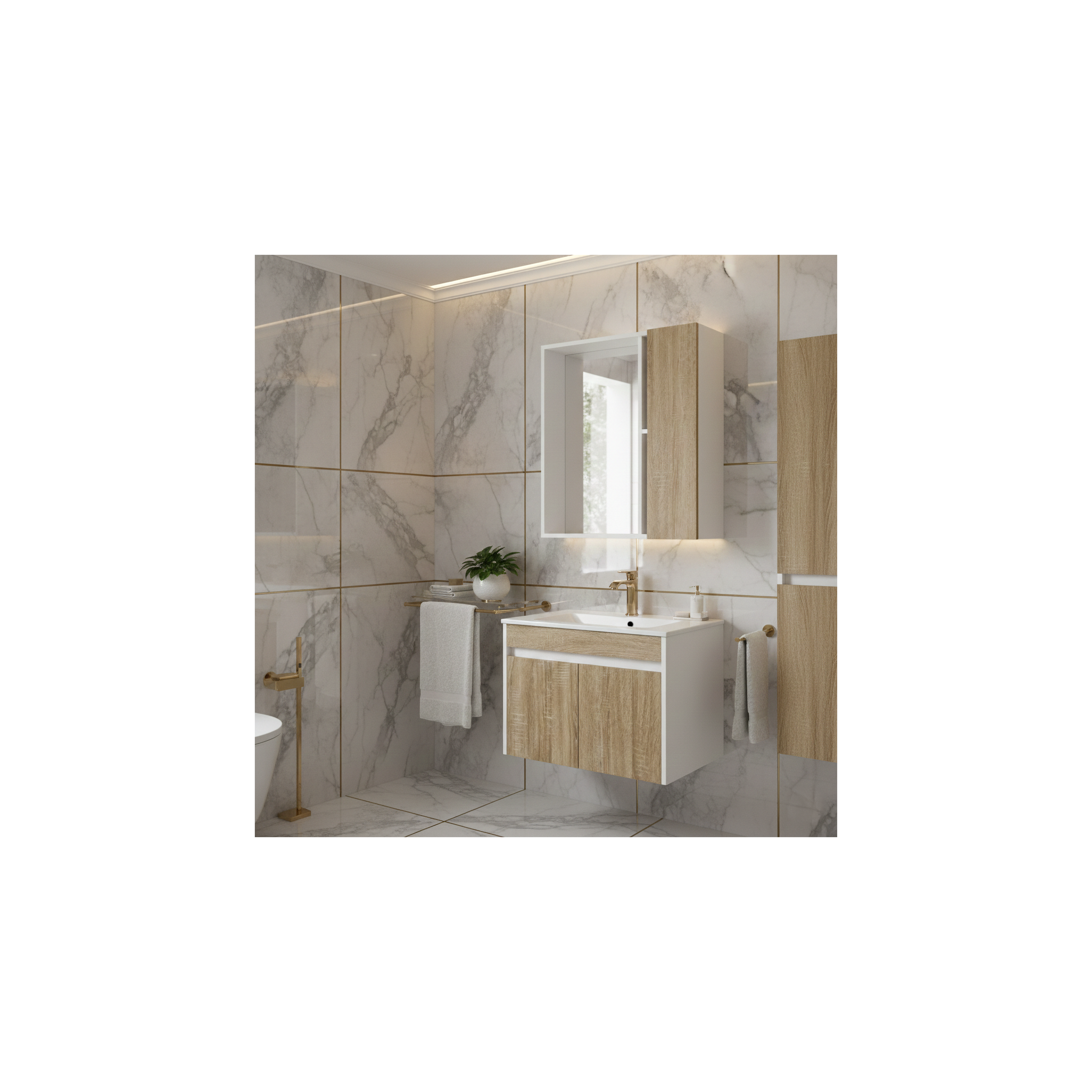 Faro 60 cm bathroom furniture set