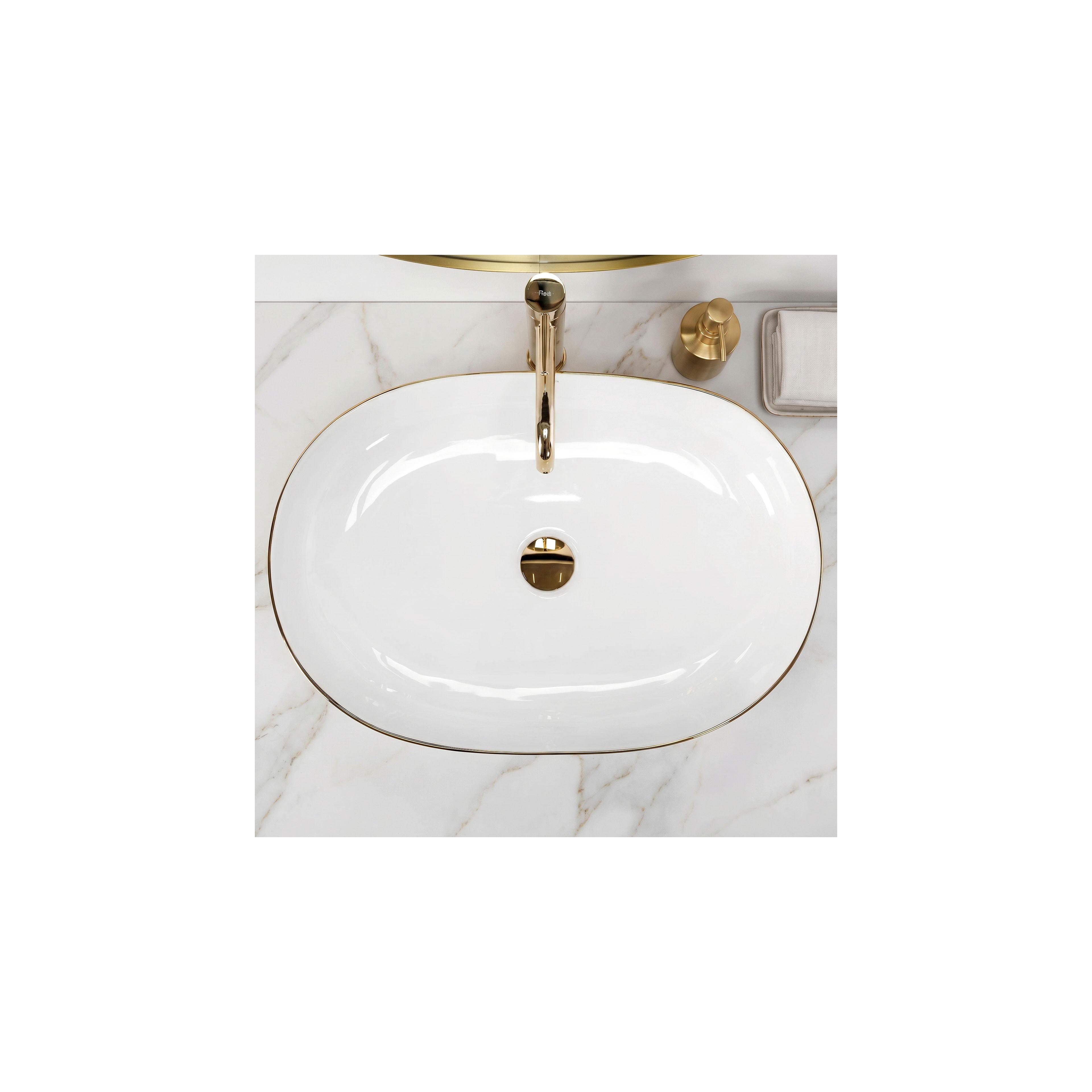 Rea CLEO 61 Gold Edge työtasopesuallas