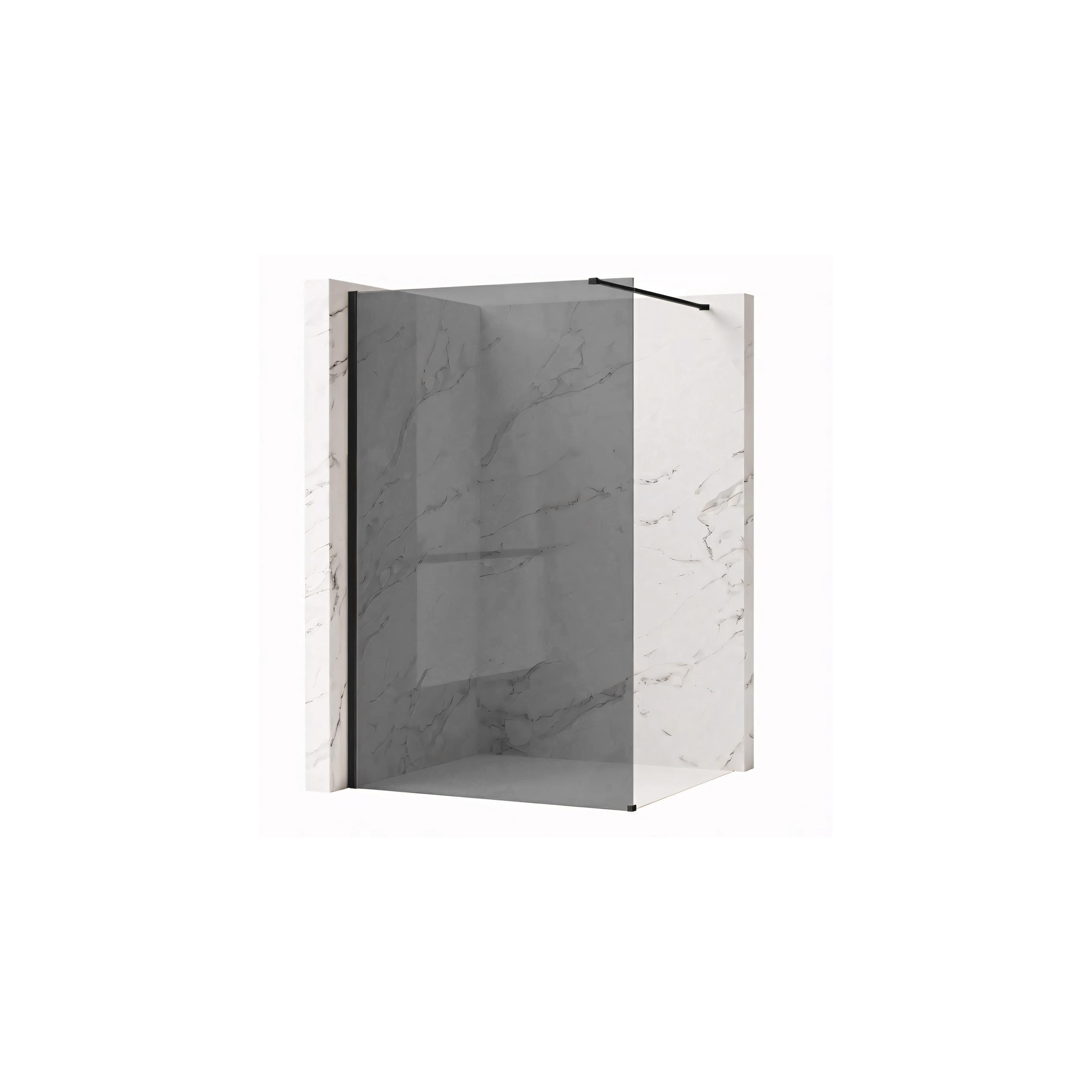 Paroi de douche Rea Flexi Grey / Black 80