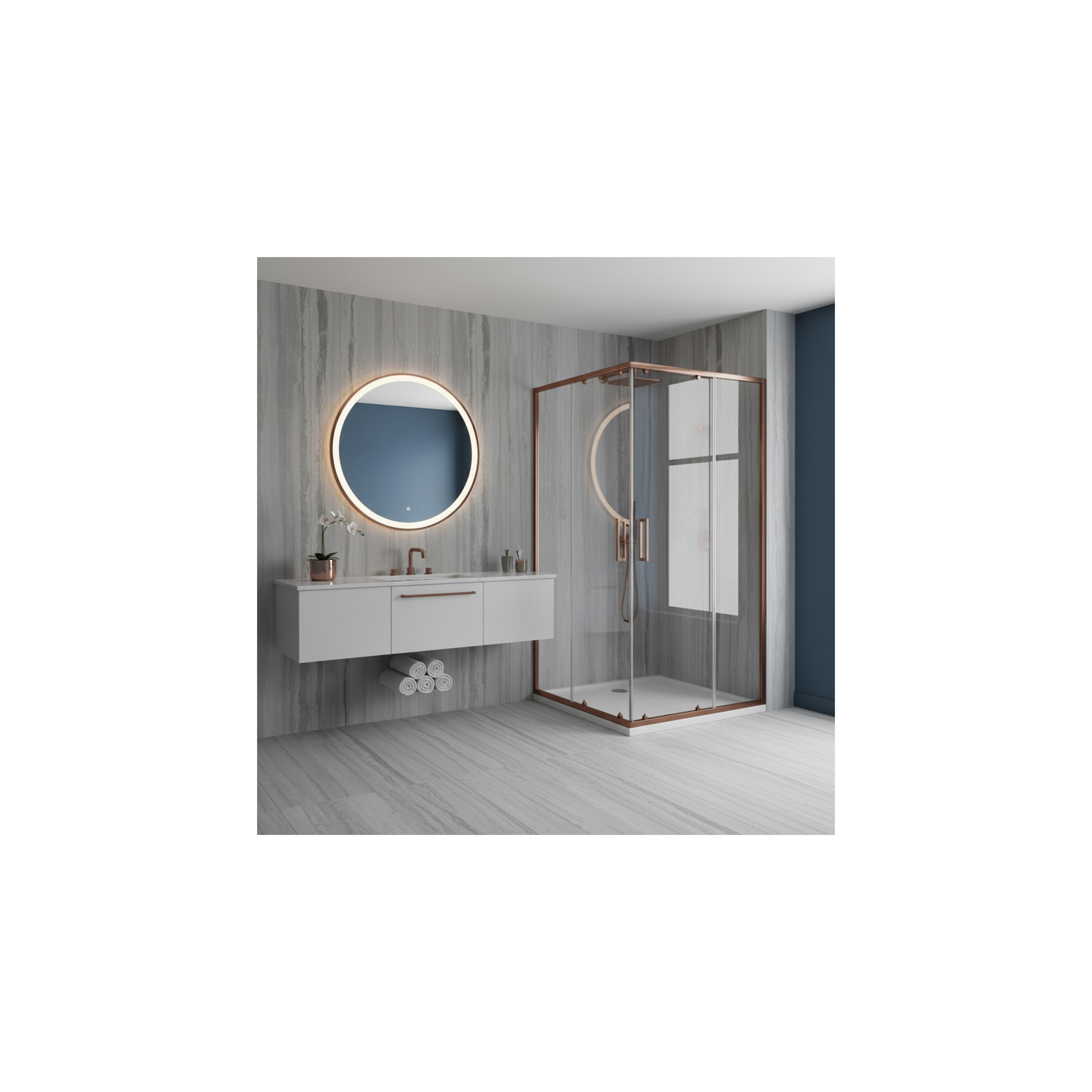 Cabine de douche Rea City 80x100  Brush Copper