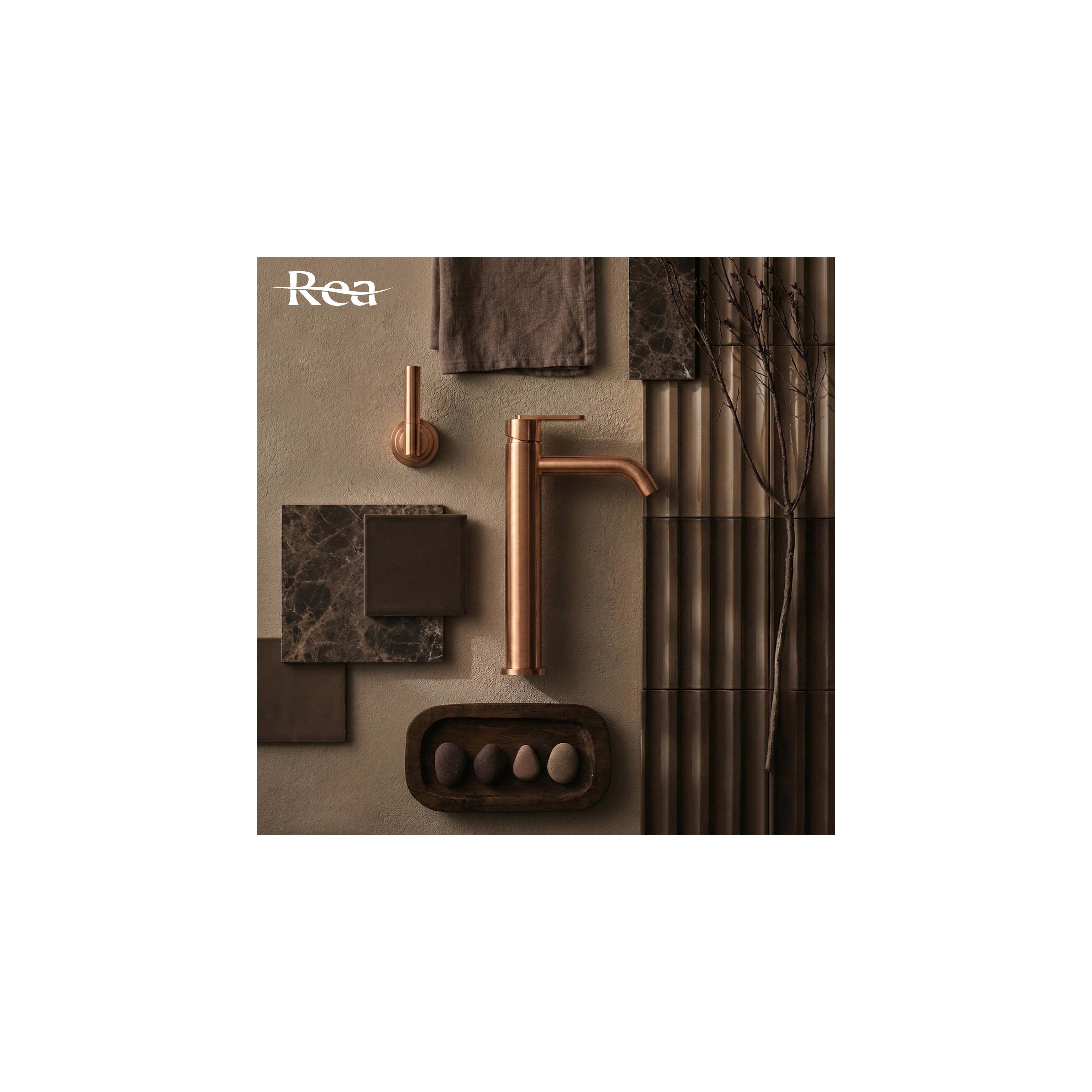 Robinet de salle de bain Rea Ontario Brush Copper