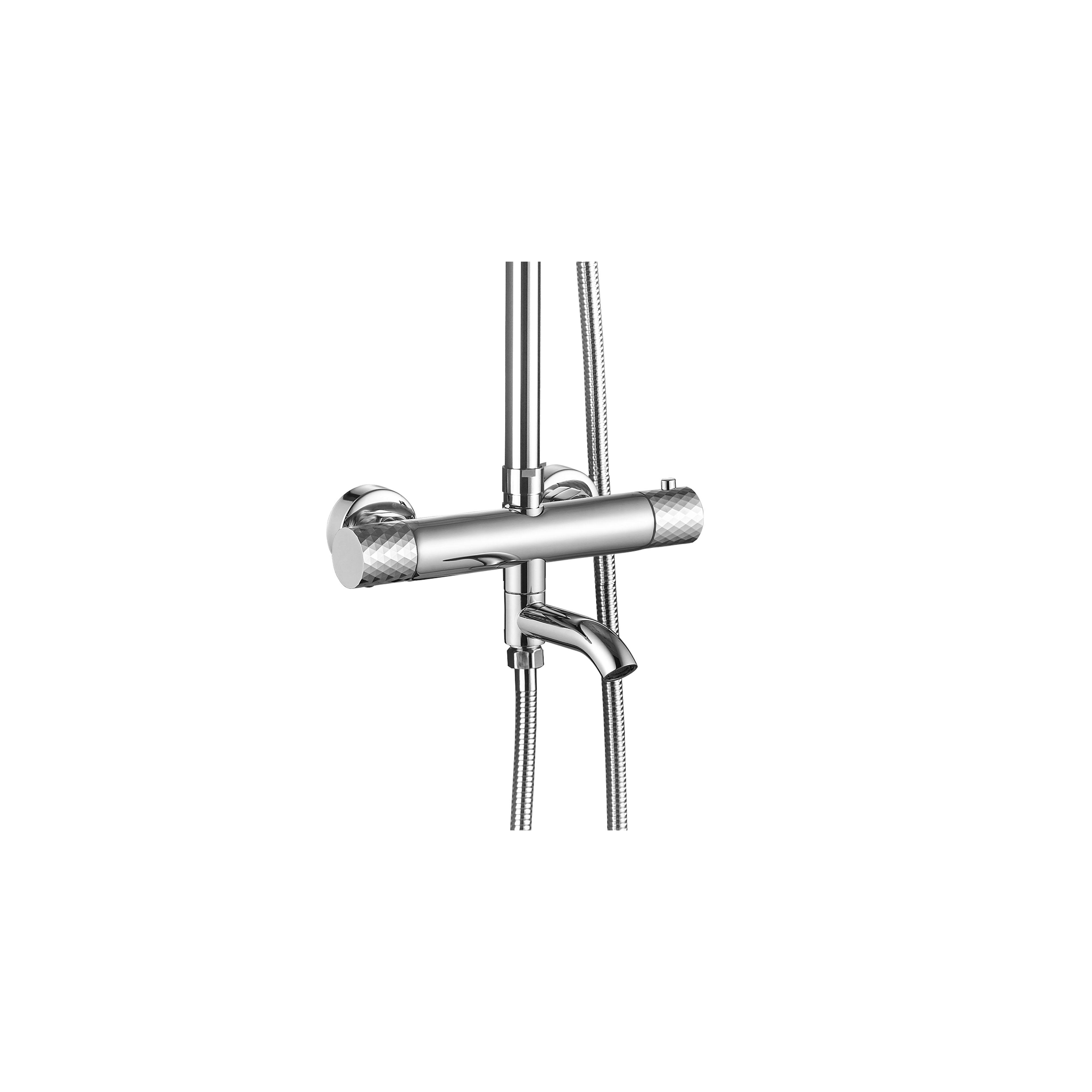 Thermostatic shower system Rea Lungo Diamond Chrome