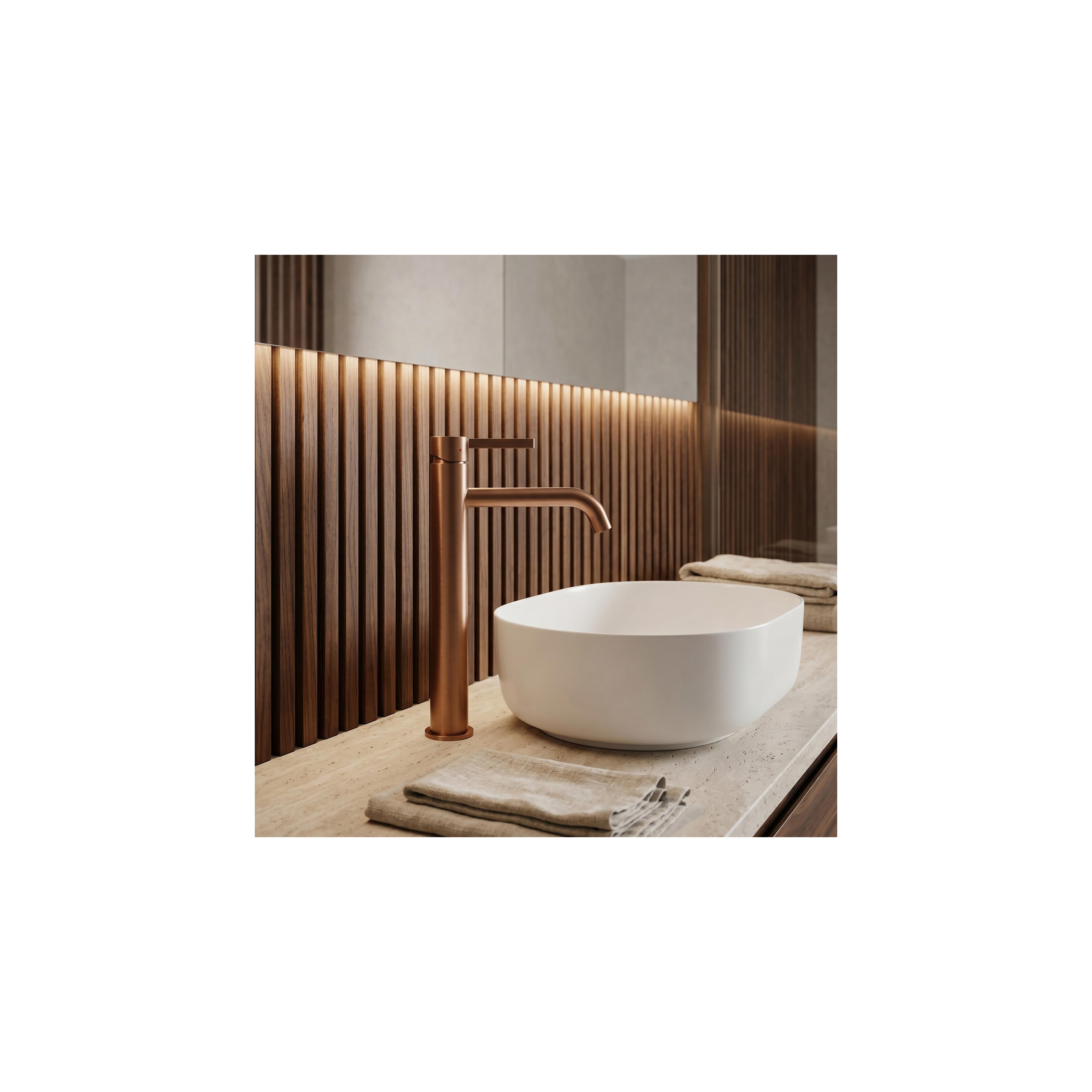 Robinet de salle de bain Rea Foster Brush Copper