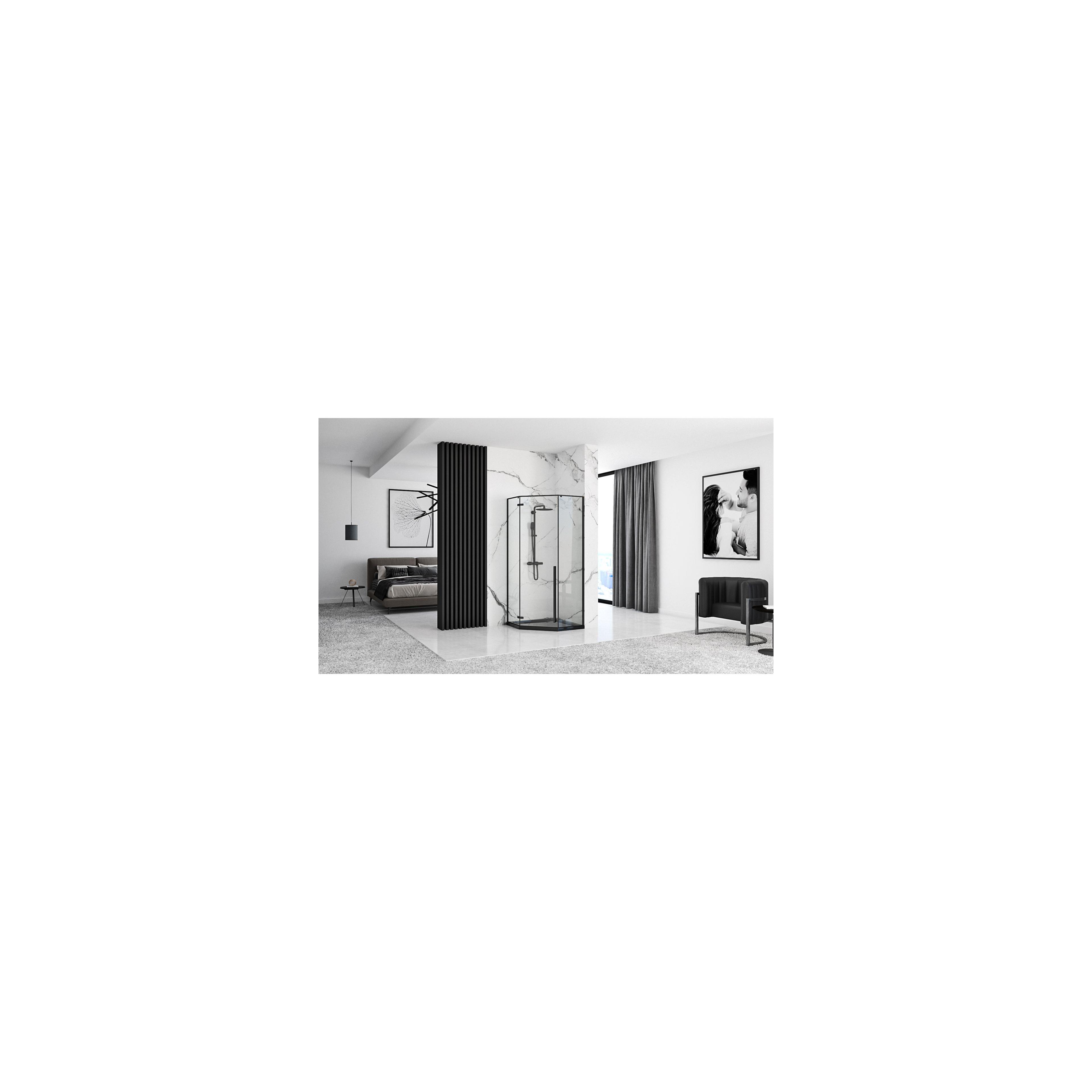 Cabina de dus DIAMOND BLACK MAT 80x80 cm