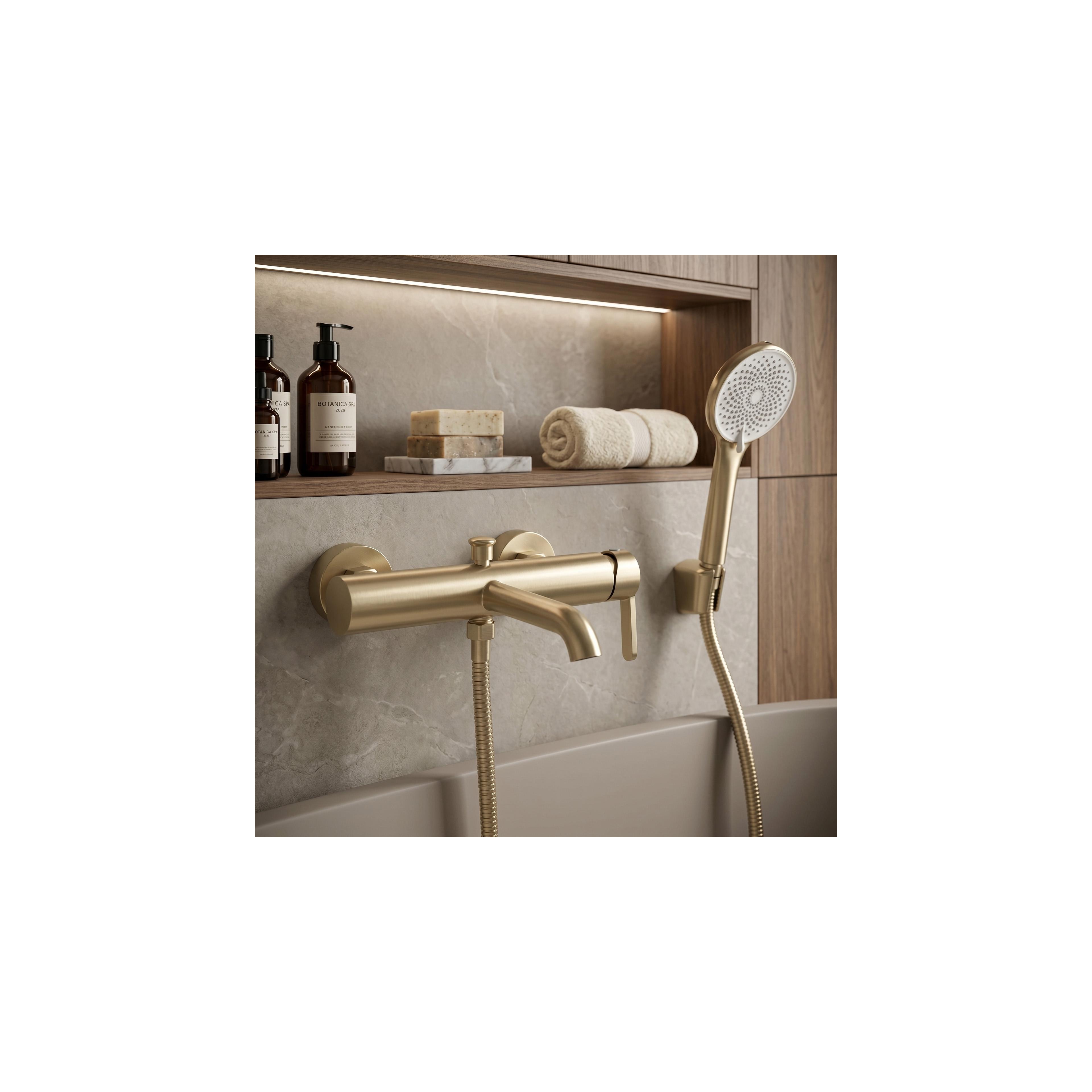 Bath faucet REA Ontario Side Brush Gold