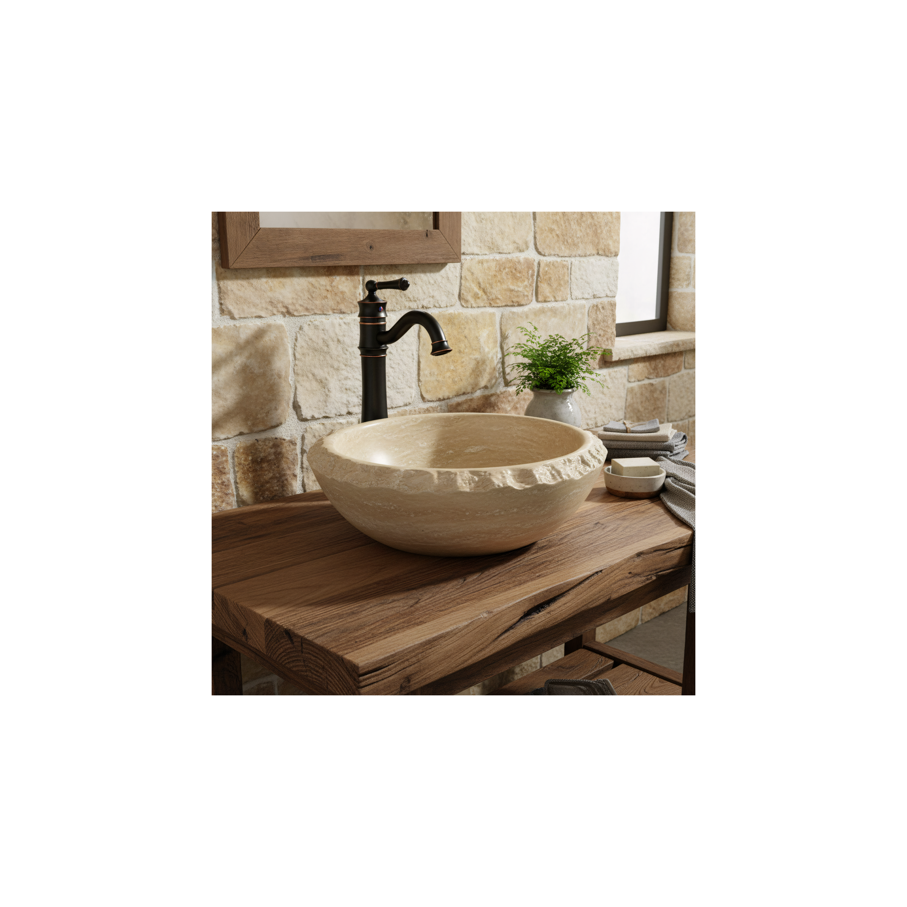 Robinet de lavabo Rea Vintage Old Black High