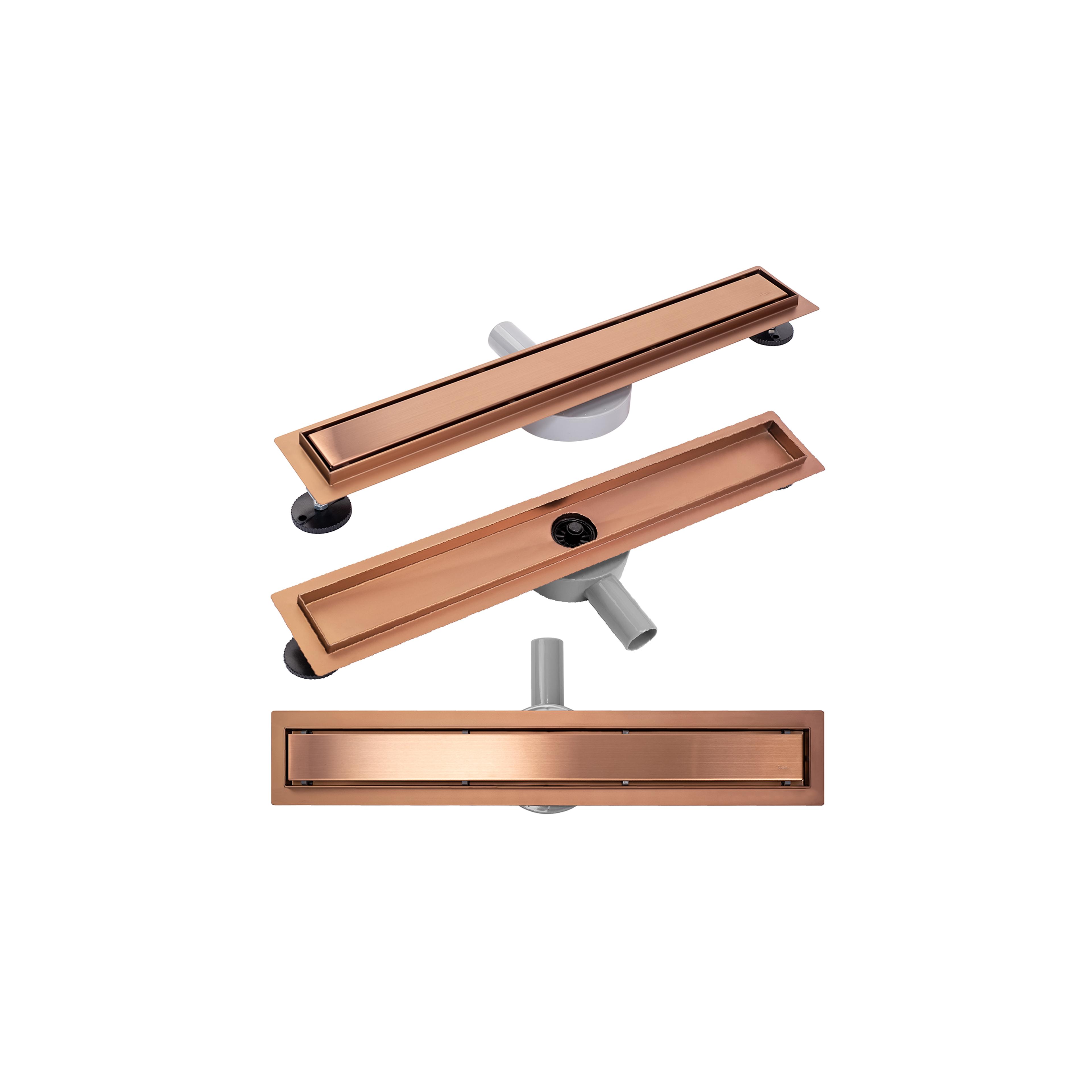 Drain linéaire Rea Pure Neo brushed copper 60