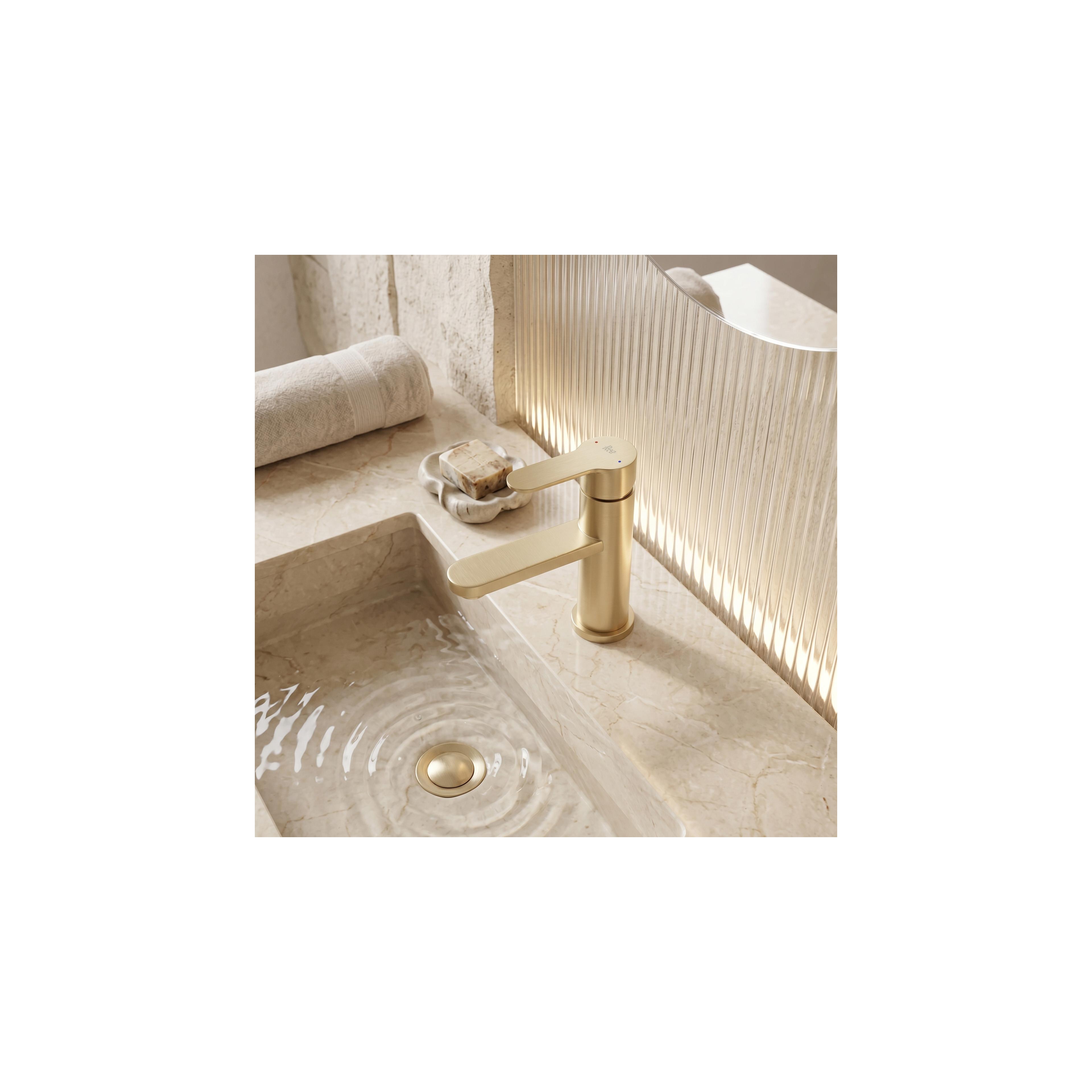Kupaonska miješalica Rea Arcos Brush Gold