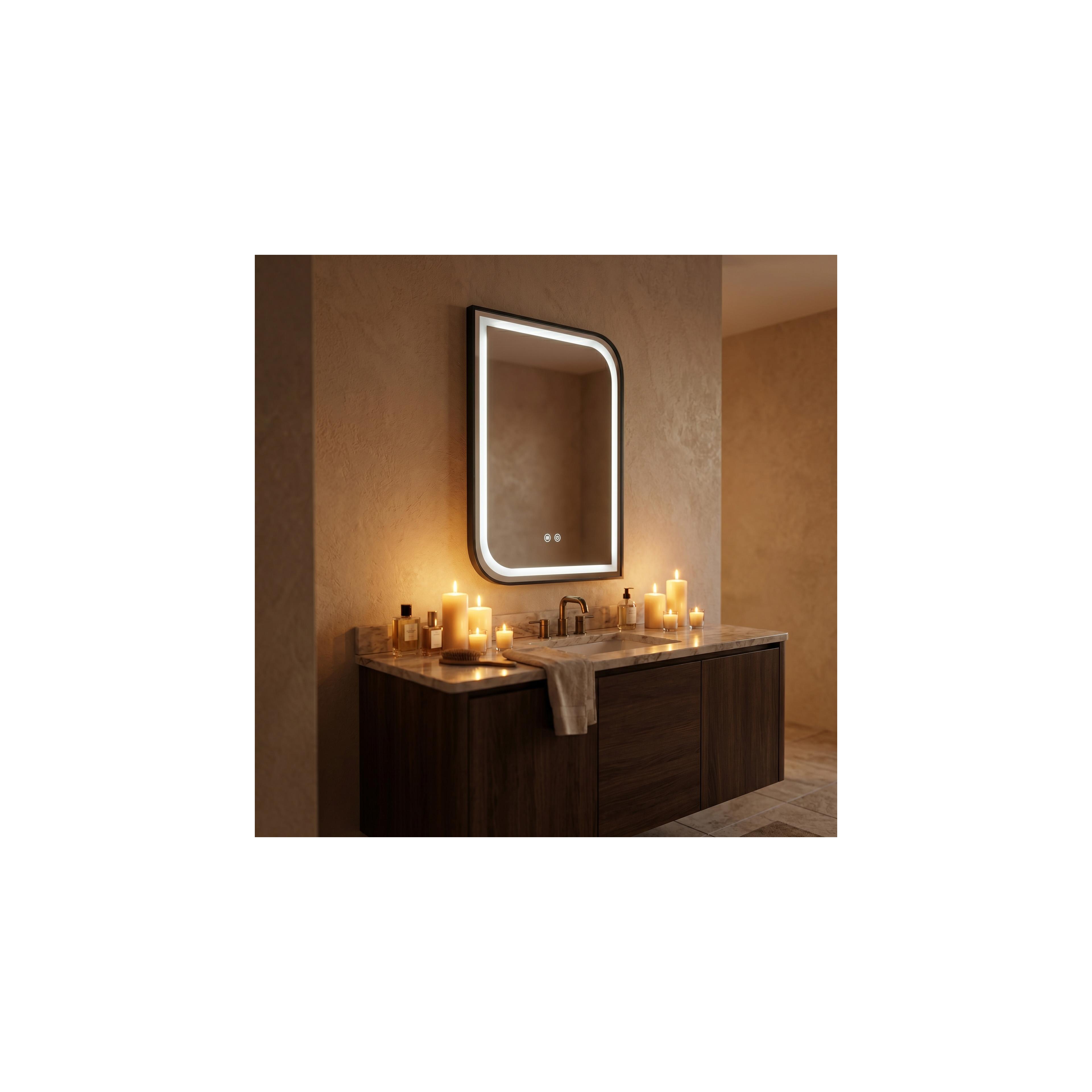 Огледало LED ZONE 70X50 BLACK