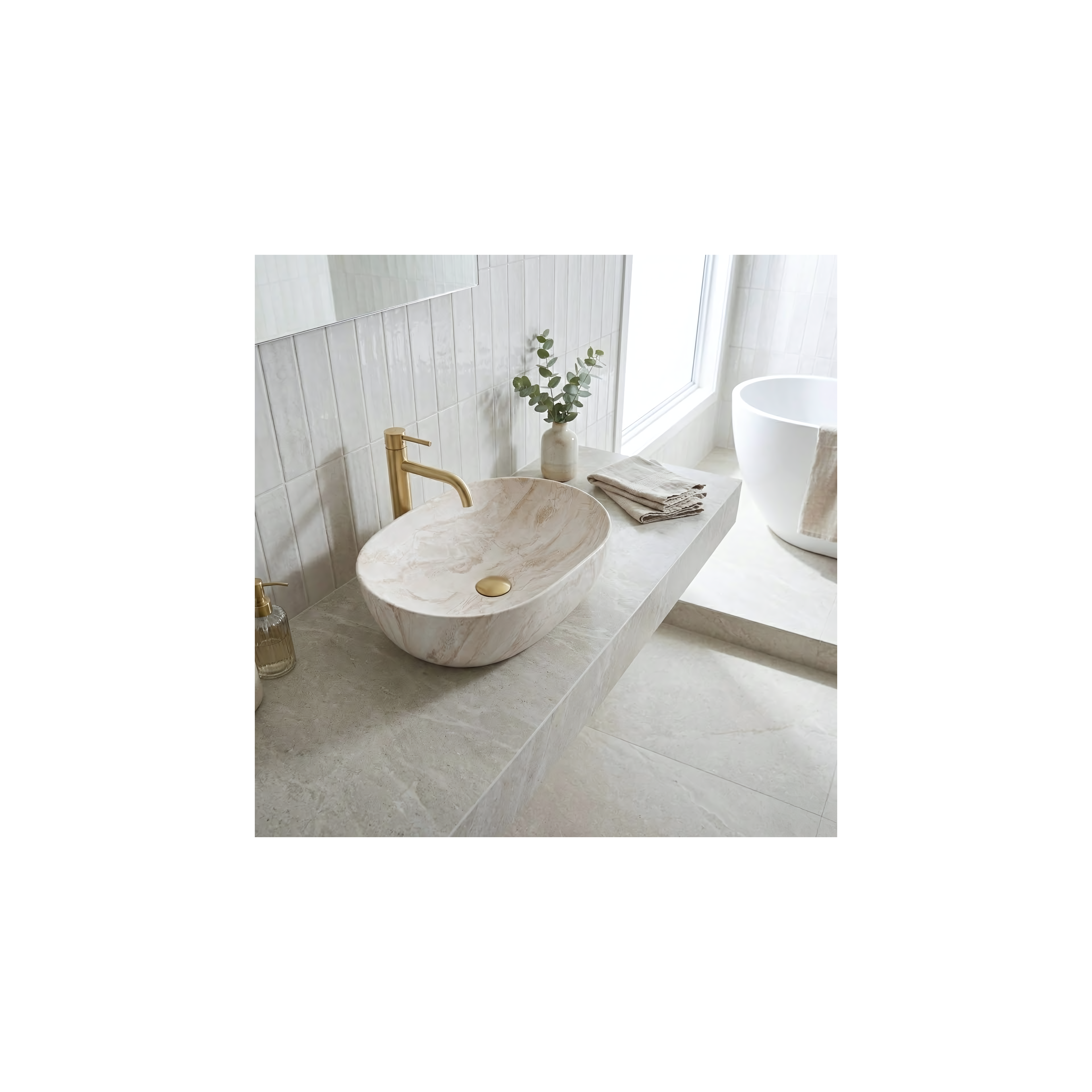Countertop Basin Rea Amelia Kallisto 48
