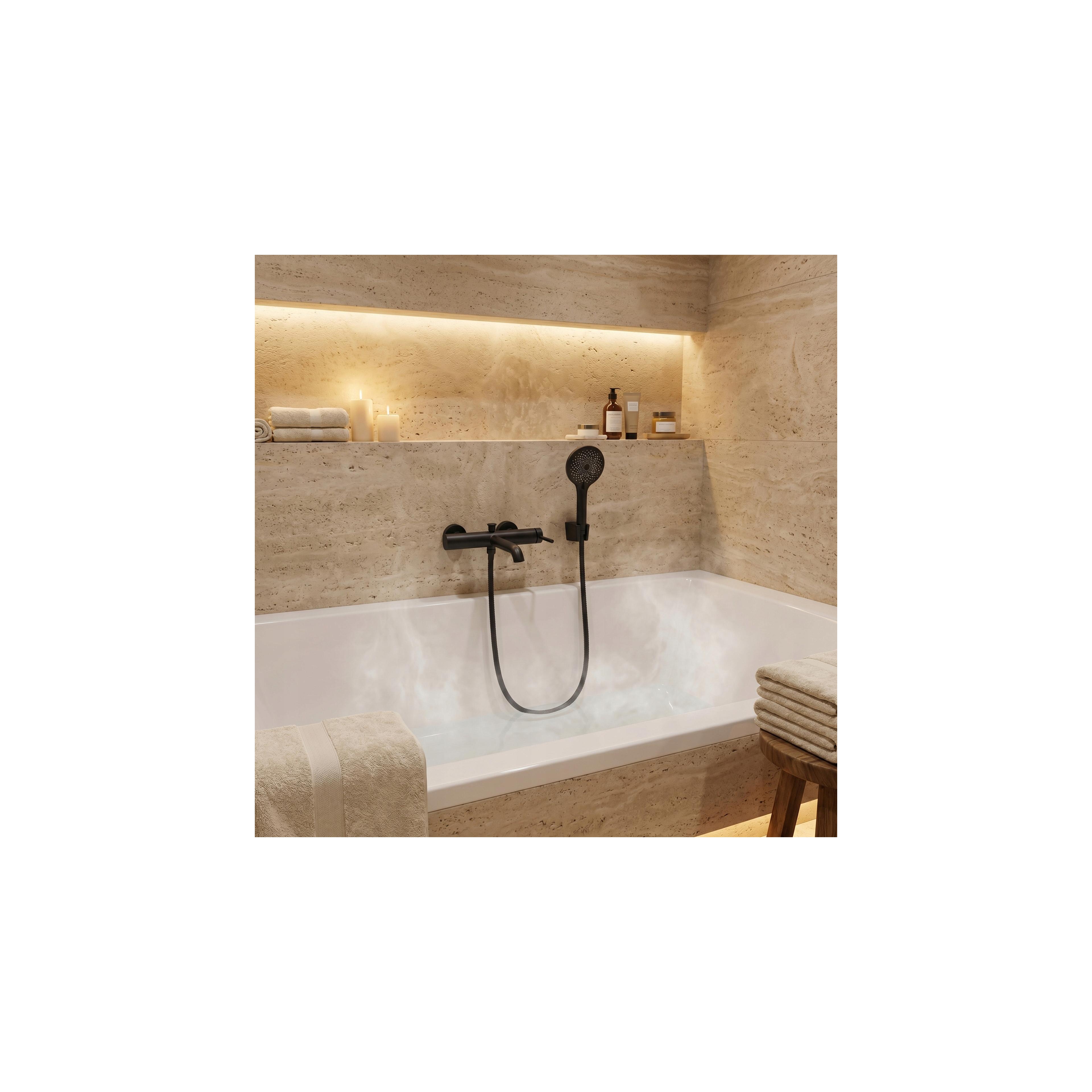 Shower hose Rea Black 150 cm