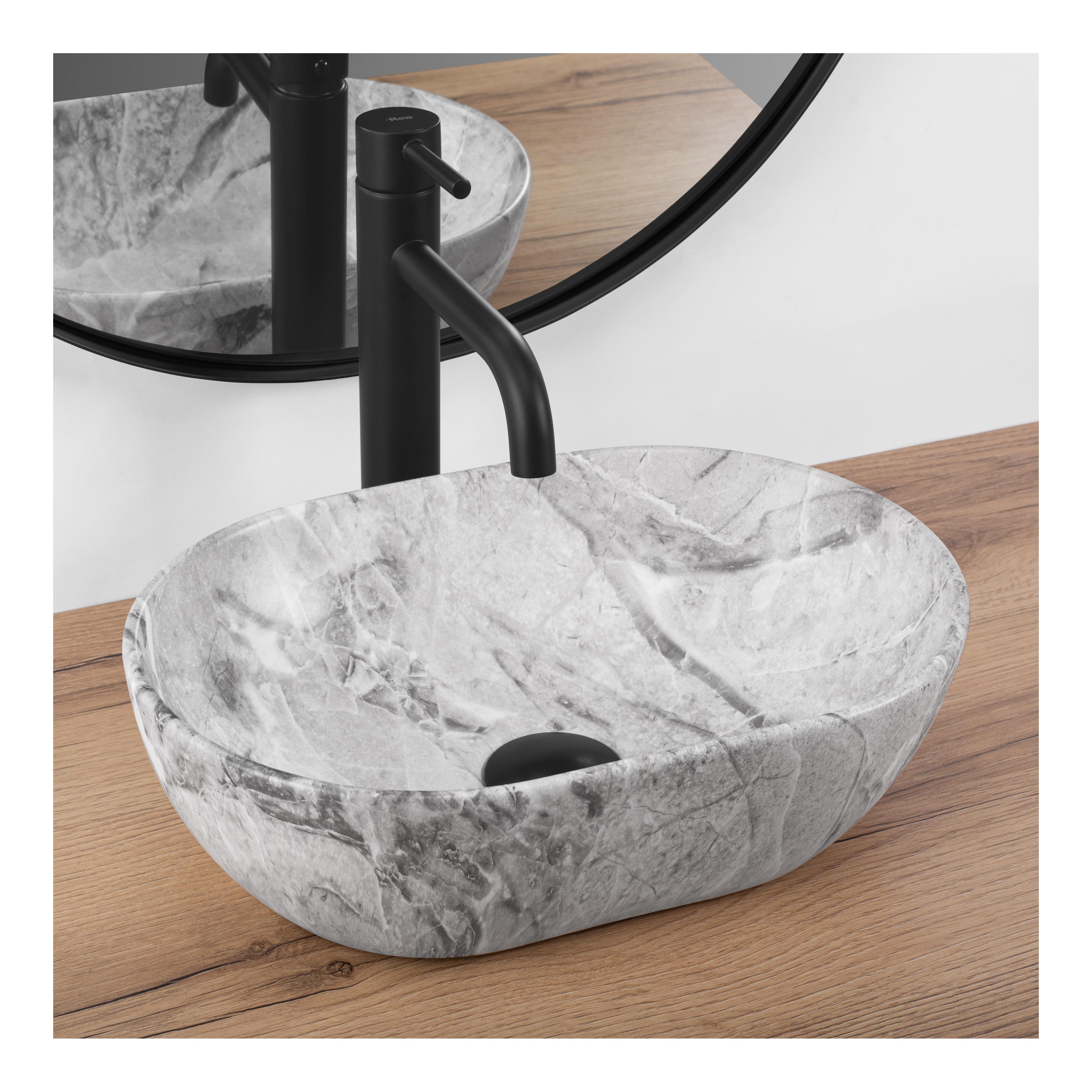 Lavoar pe blat Rea AMELIA MINI STONE MATT