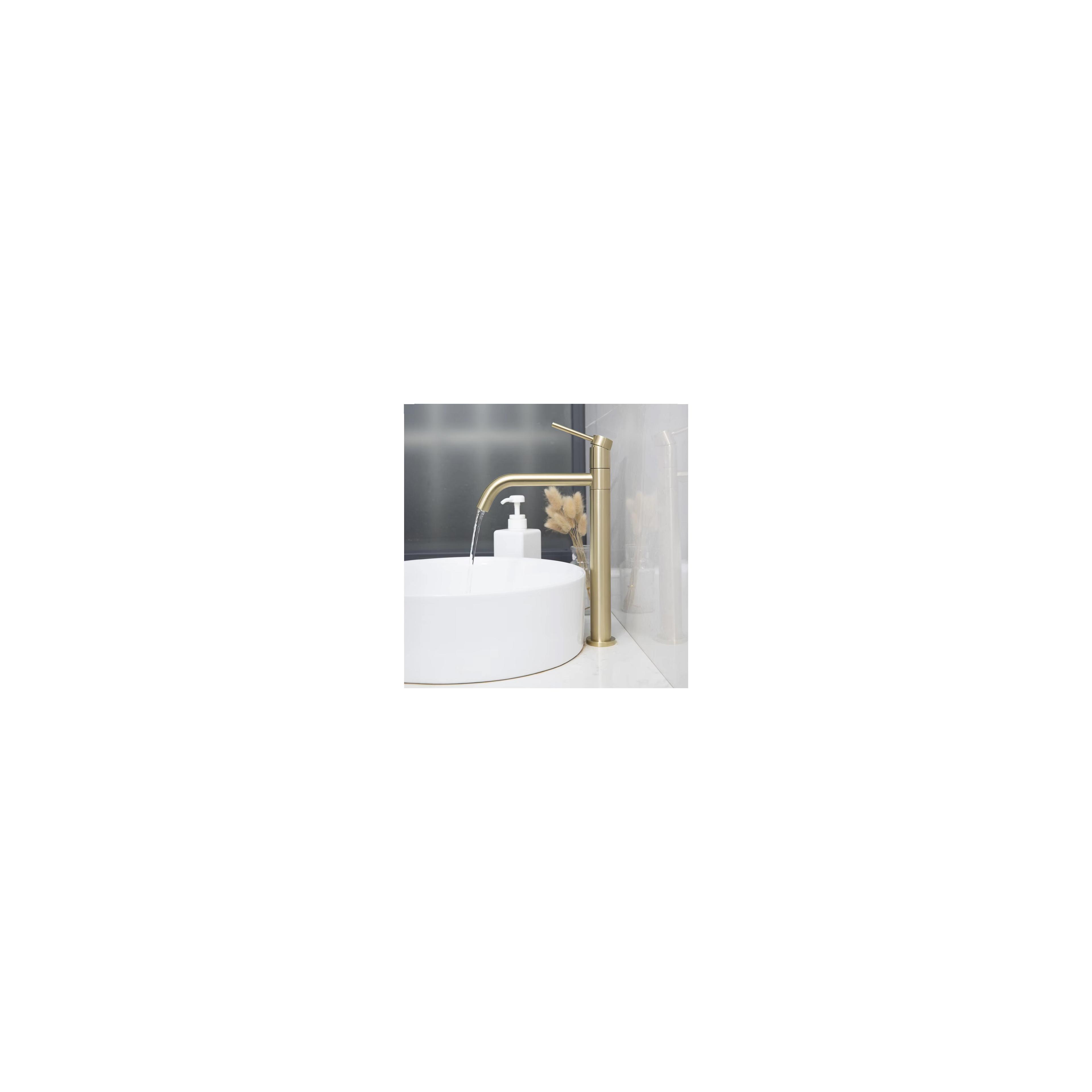 Grifo de baño Rea Lugano Slim Brush Gold High