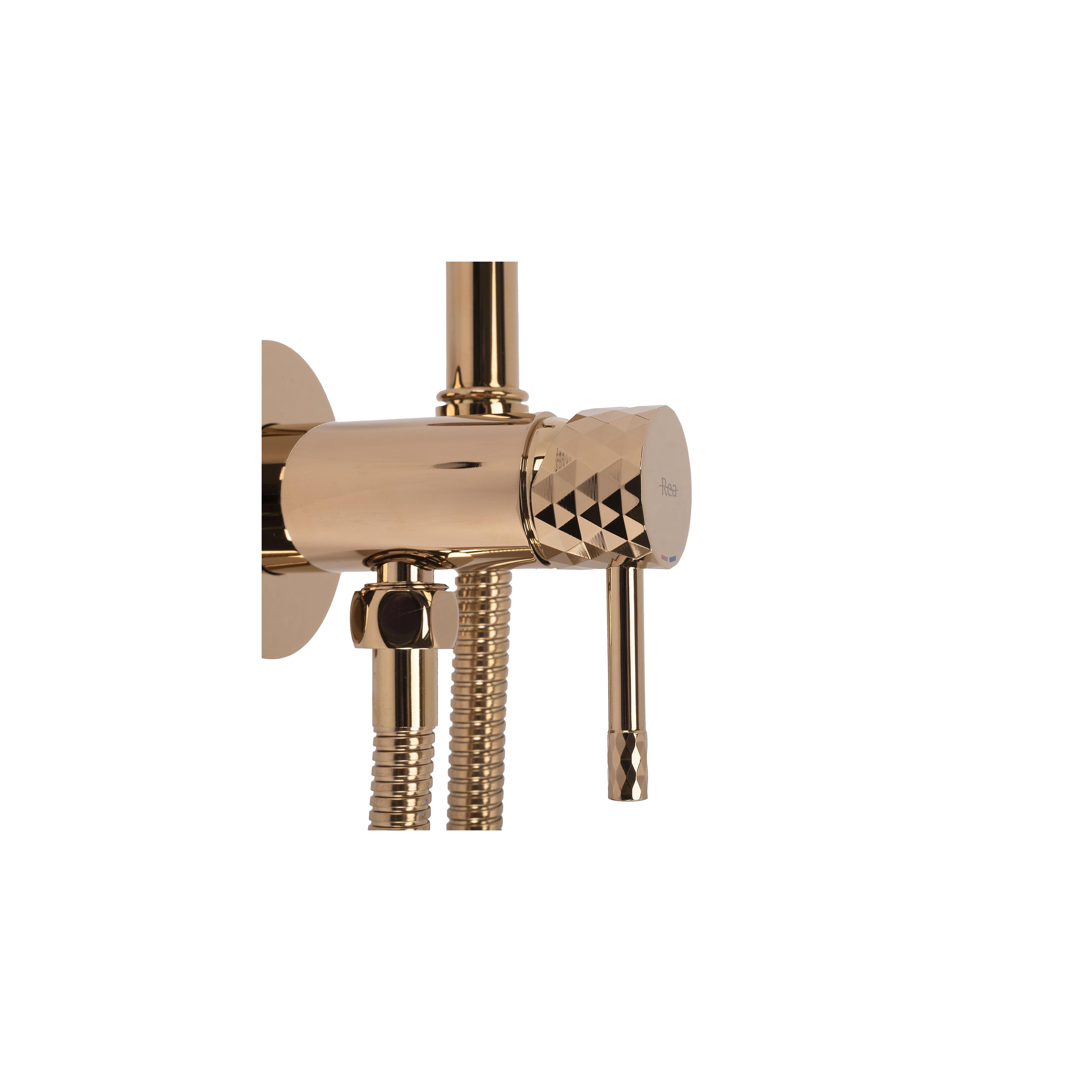 ROBINET DE BIDET ENCASTRÉ REA  Lungo LOOP Diamond Copper