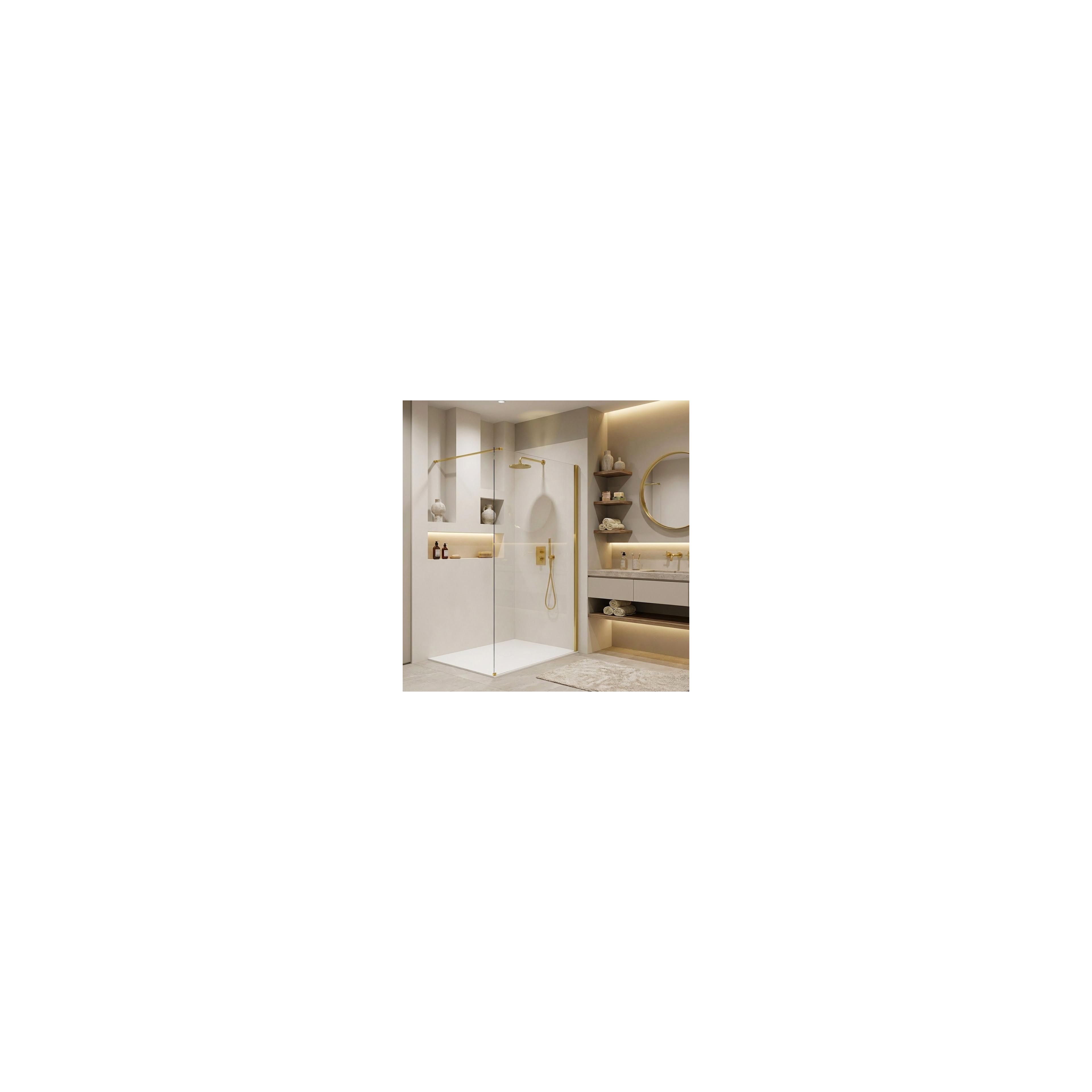 Paroi de douche Rea Flexi Transparent / Gold 130