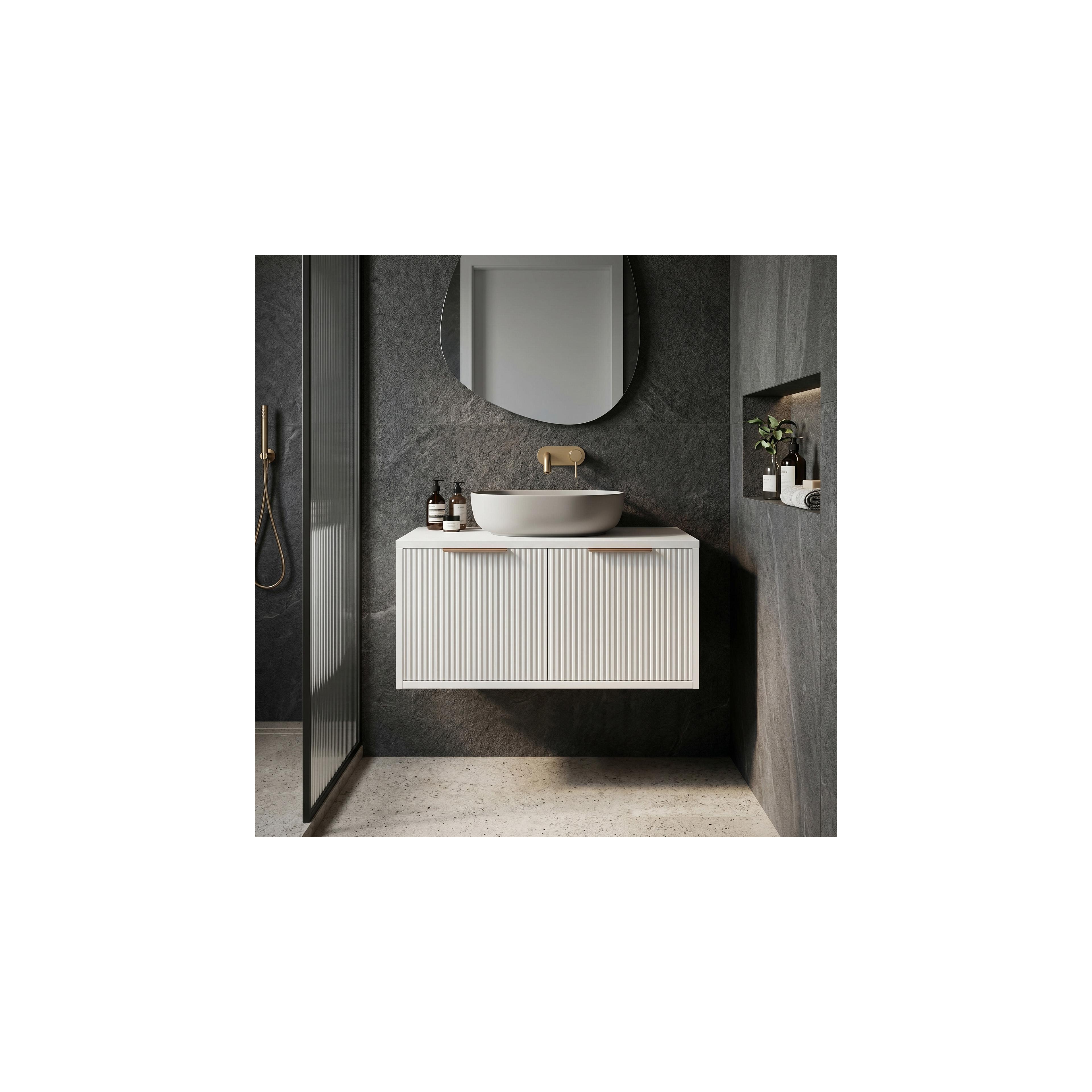 Bathroom vanity cabinet Rea Core 80cm White