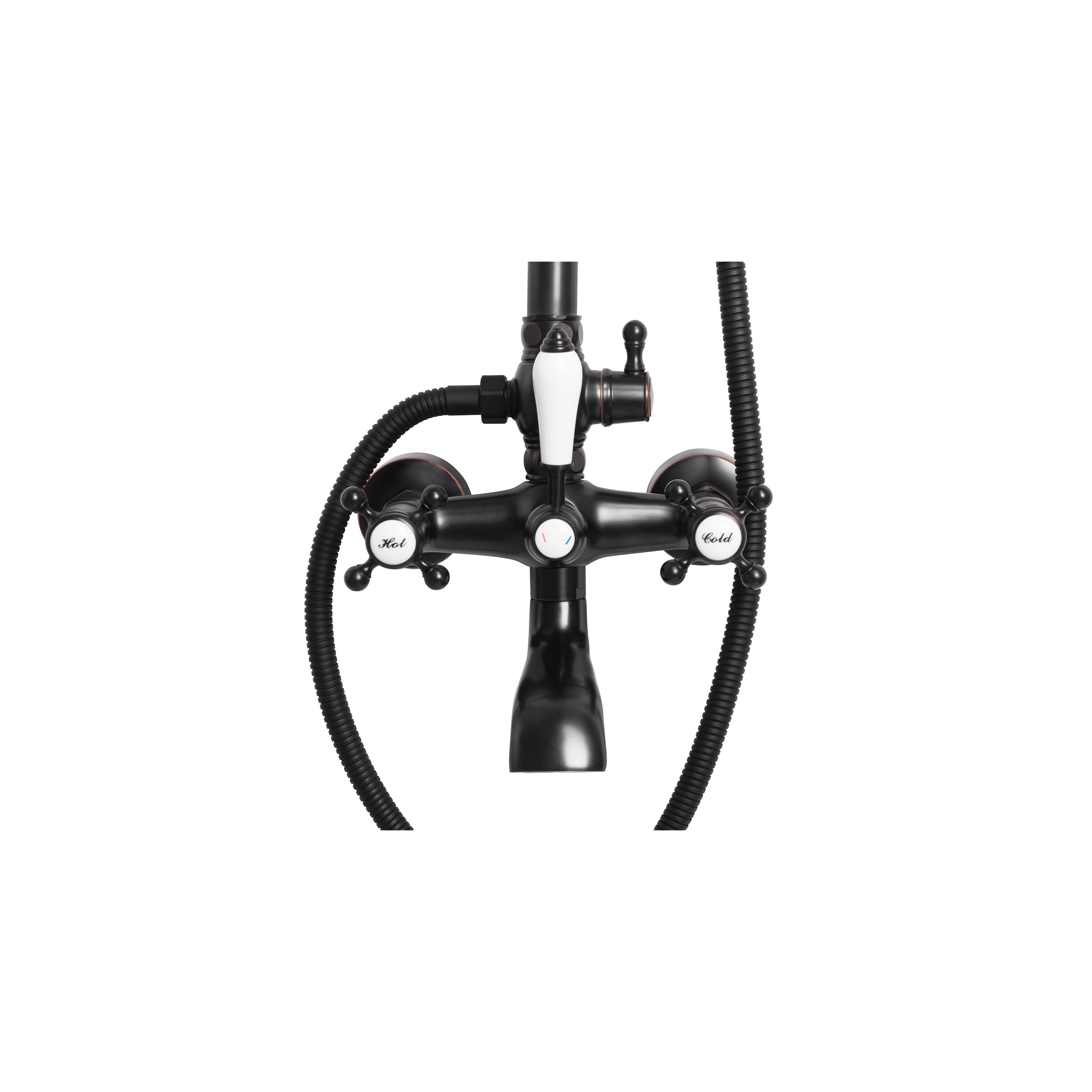 Kit de douche REA BERGAMO OLD BLACK