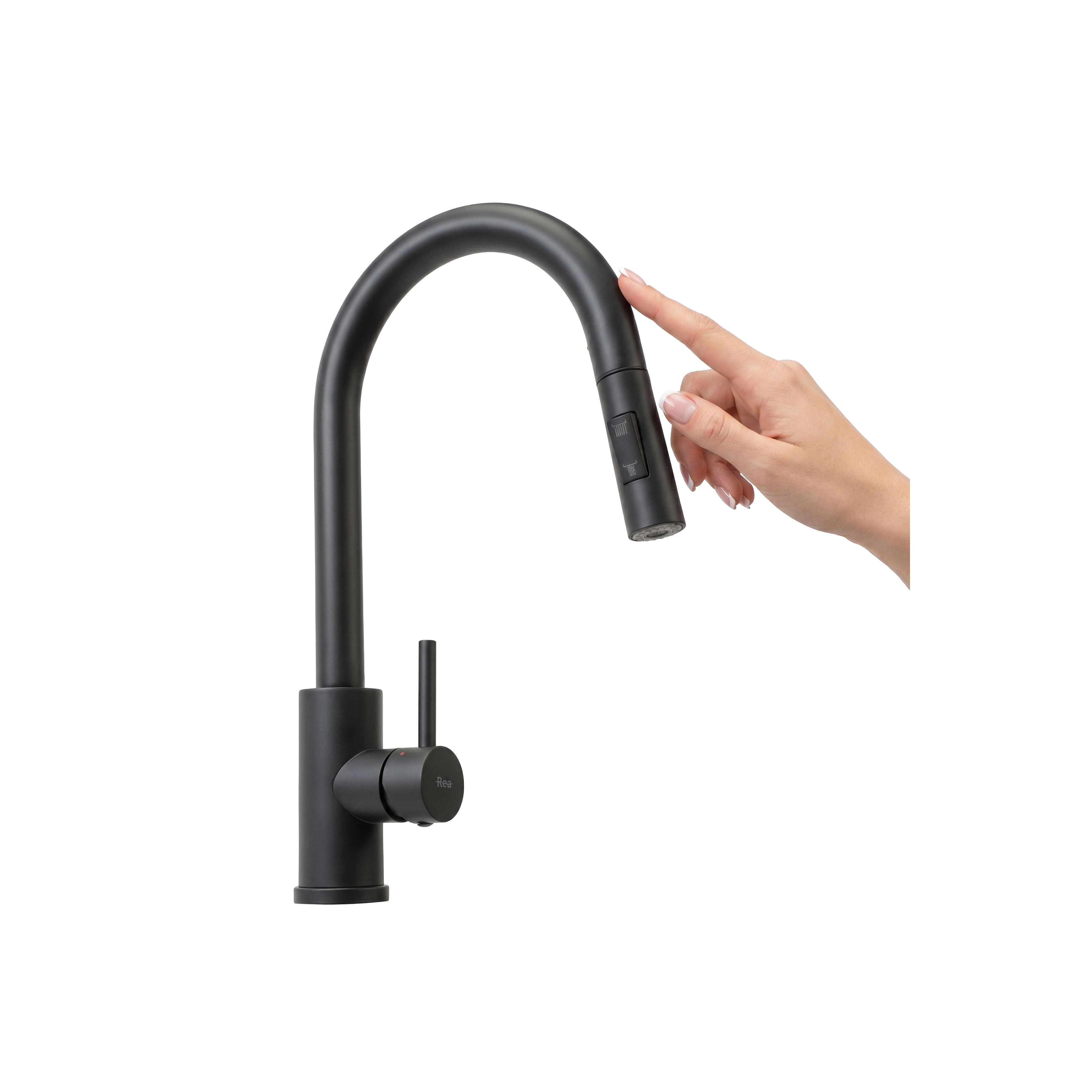 Kitchen faucet Fresh Touch Black Matt