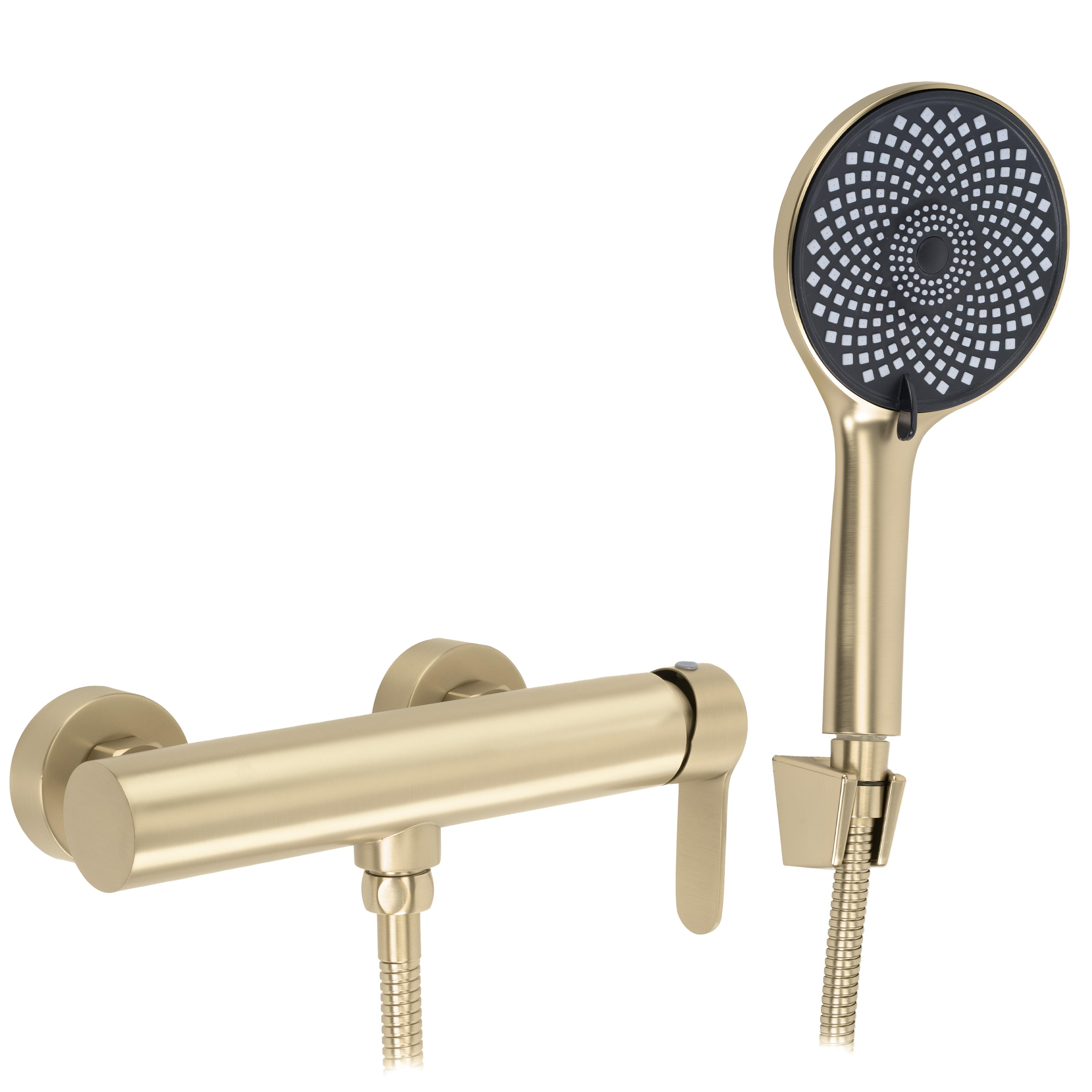 Baterie de duș REA Arcos Brush Gold