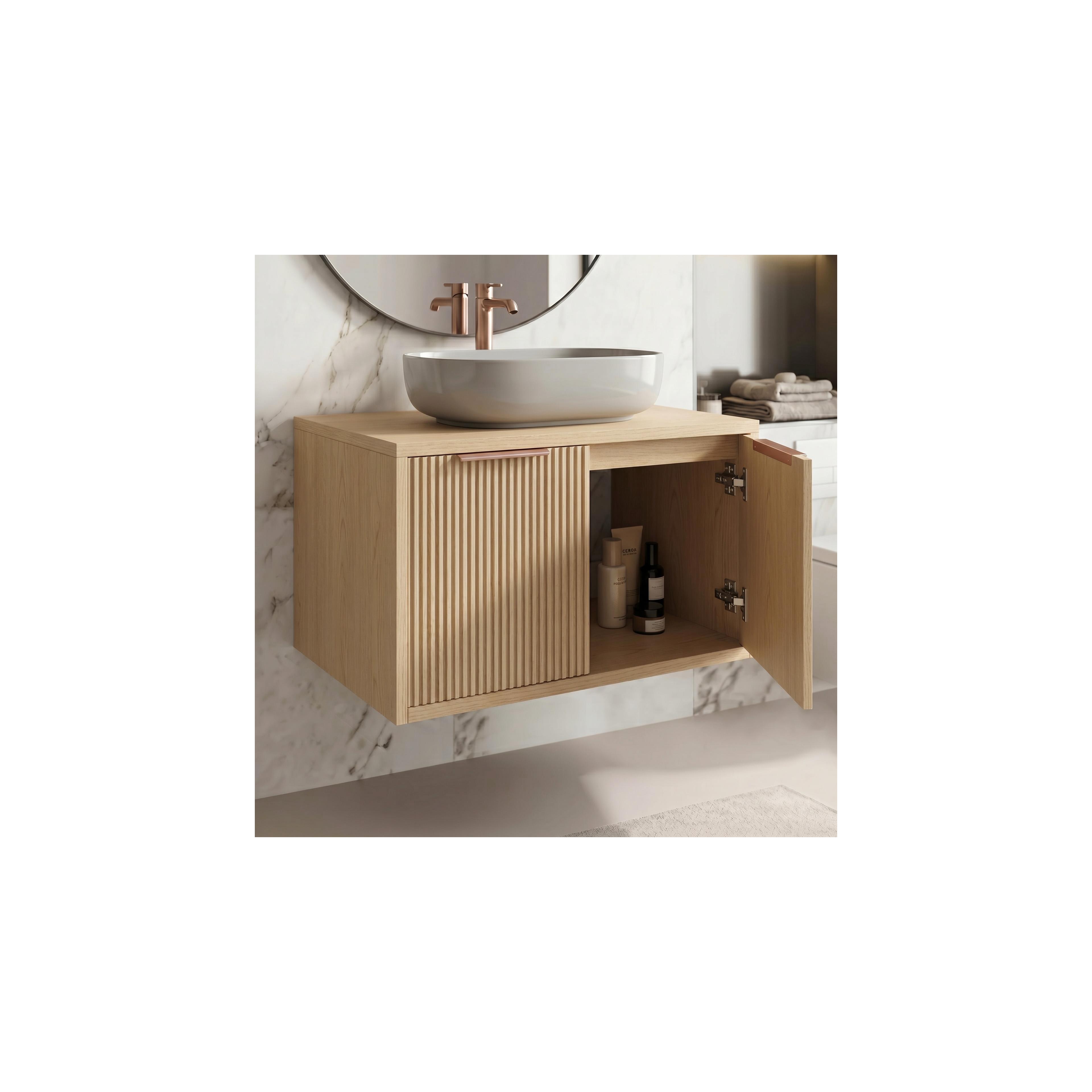 Bathroom vanity cabinet Rea Core 60cm Beige