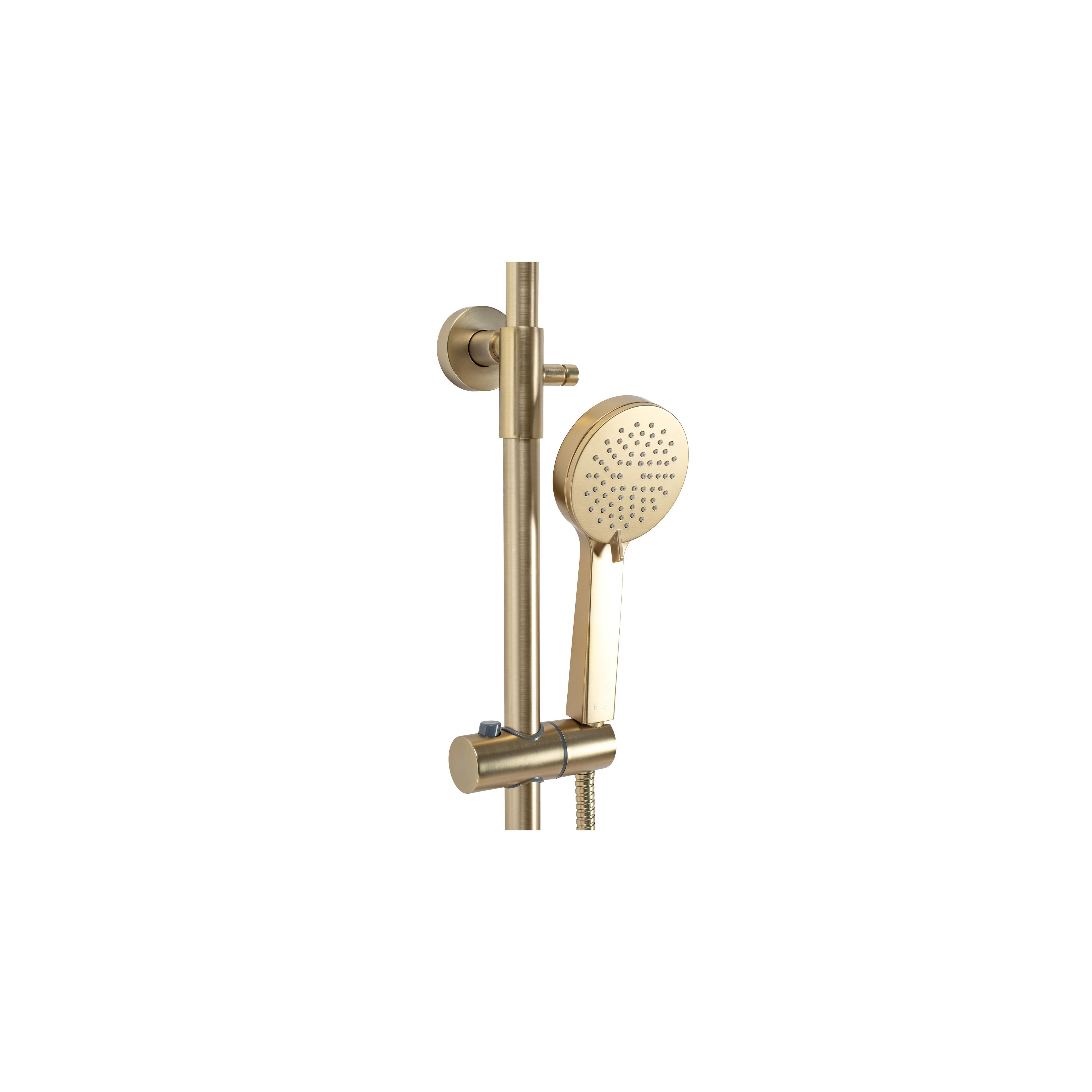 DUŠAS KOMPLEKTS AR TERMOSTATU Rea PAROT Brushed Gold
