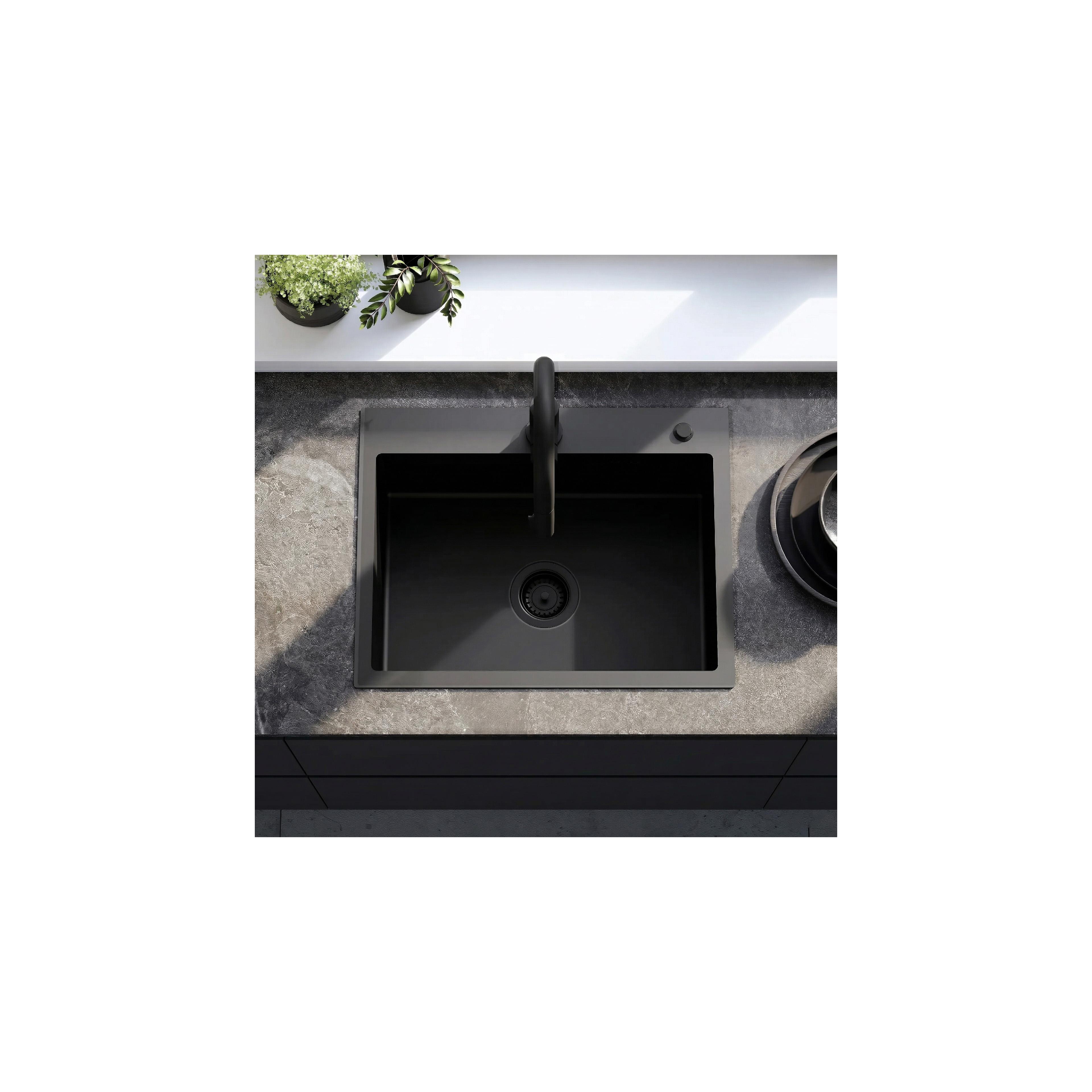 Chiuvetă inox Liam Black