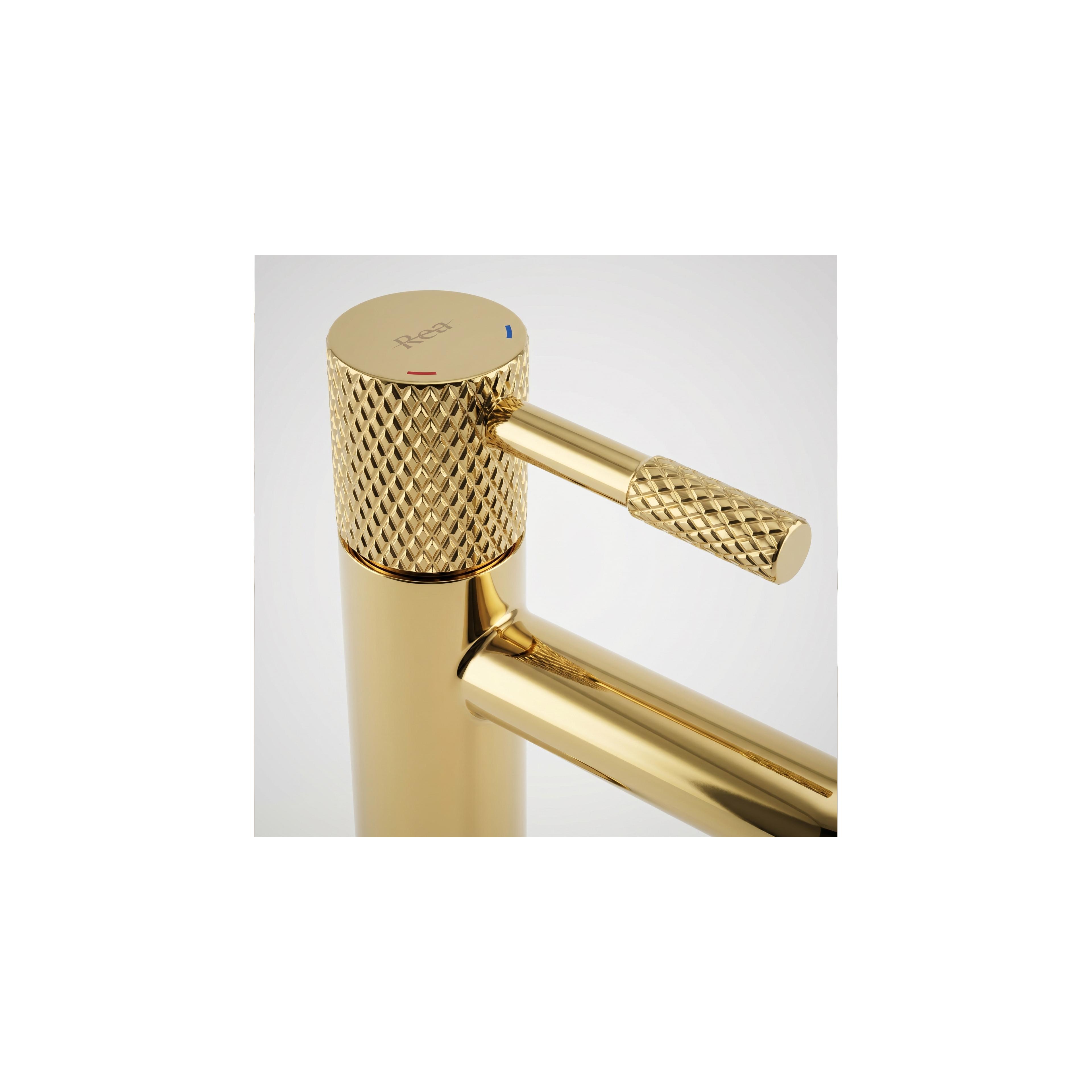 Bathroom faucet Rea Venti Gold Low