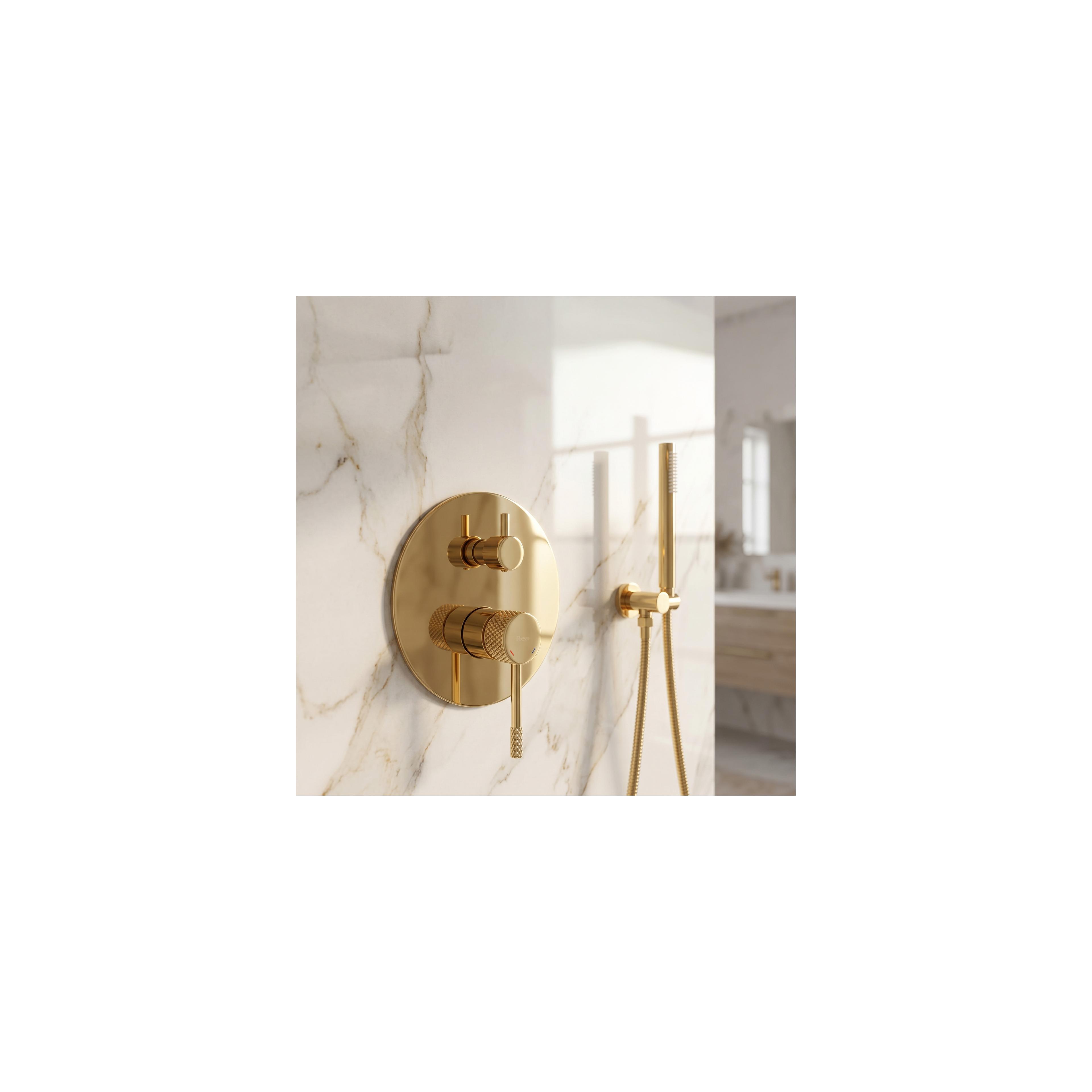 Set doccia da incasso Rea Venti Gold + BOX