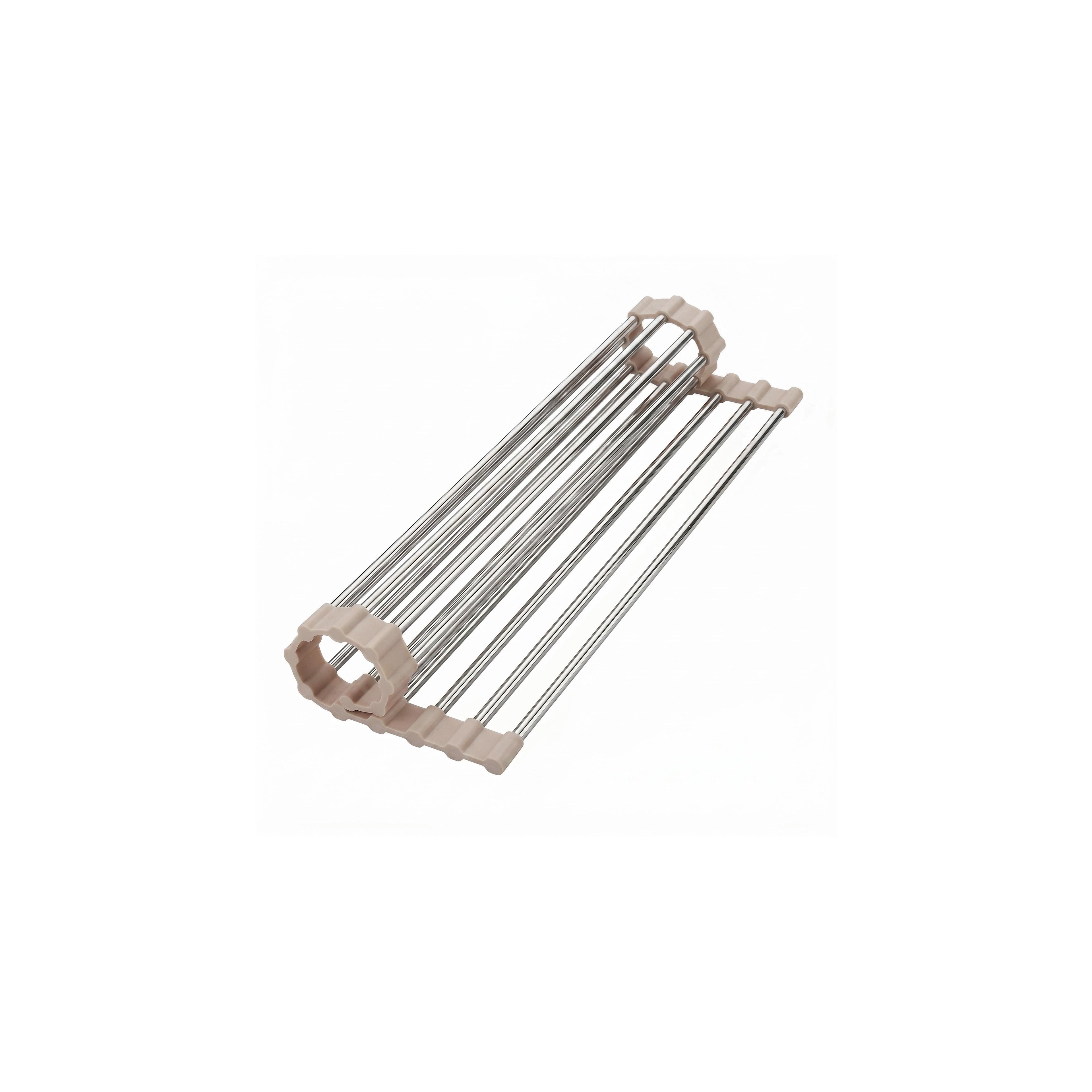 Roll-up dish drying rack for sink REA P12298B Beige