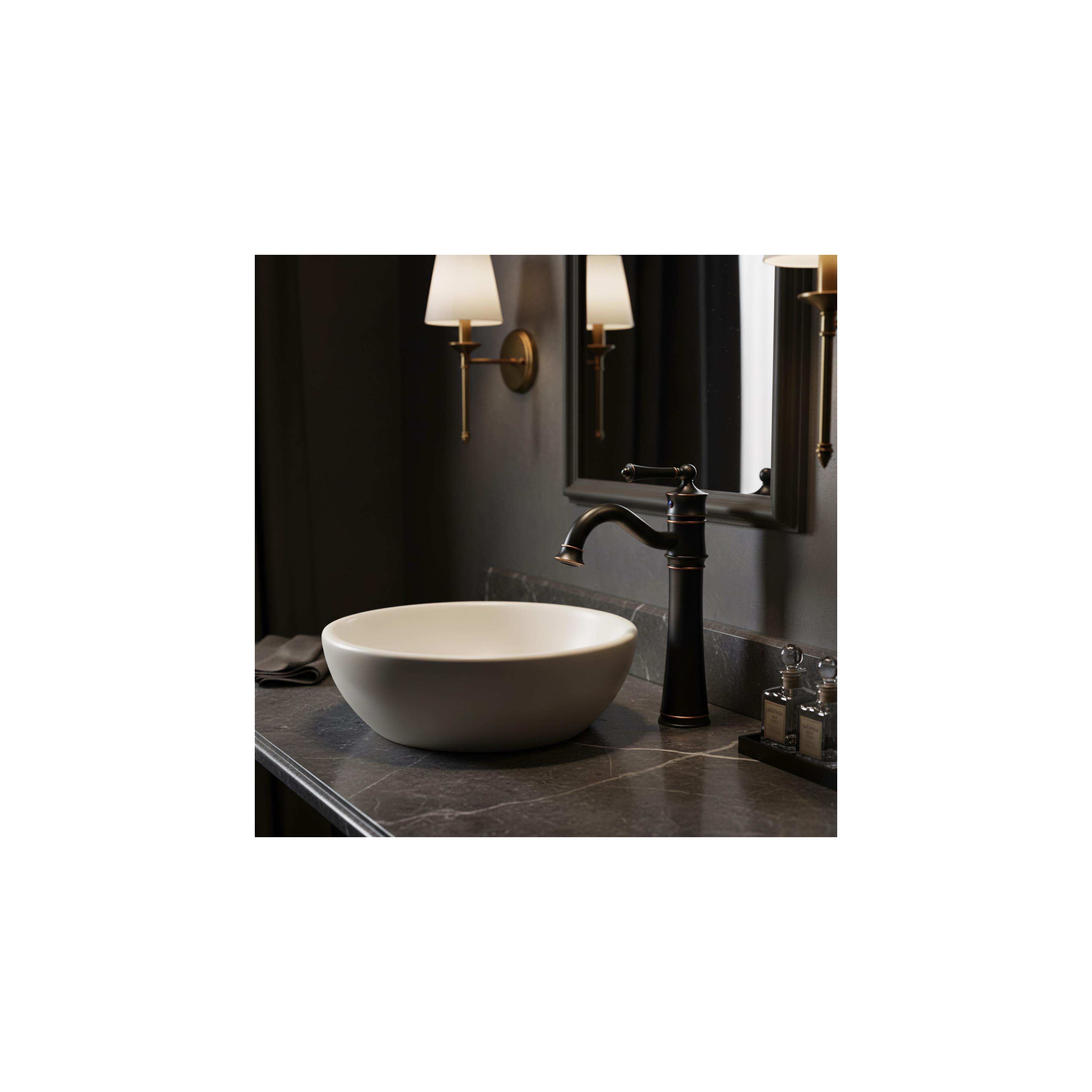 Robinet de lavabo Rea Vintage Old Black High