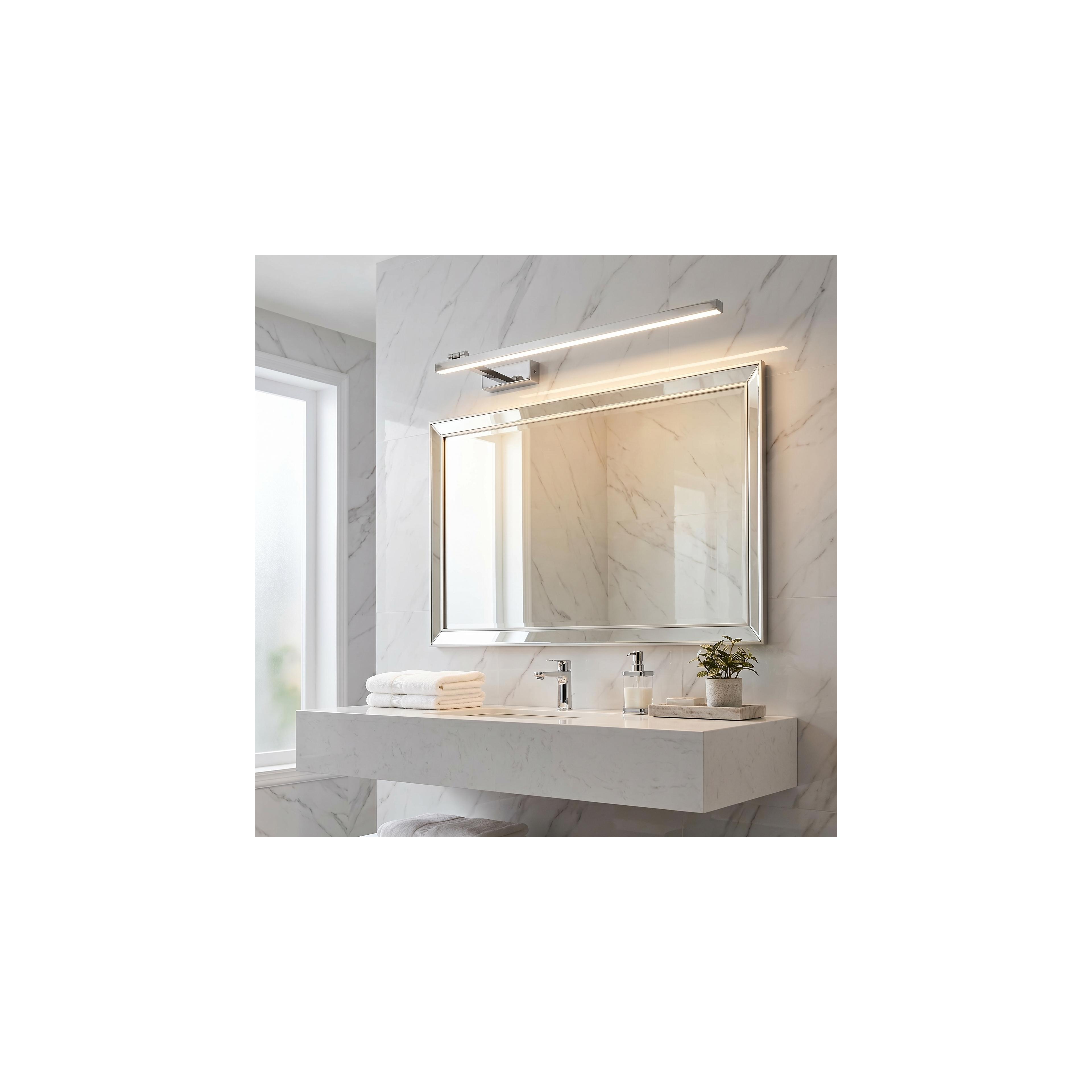 Vannitoa seina LED-valgusti SWE030-1W 80cm CHROME