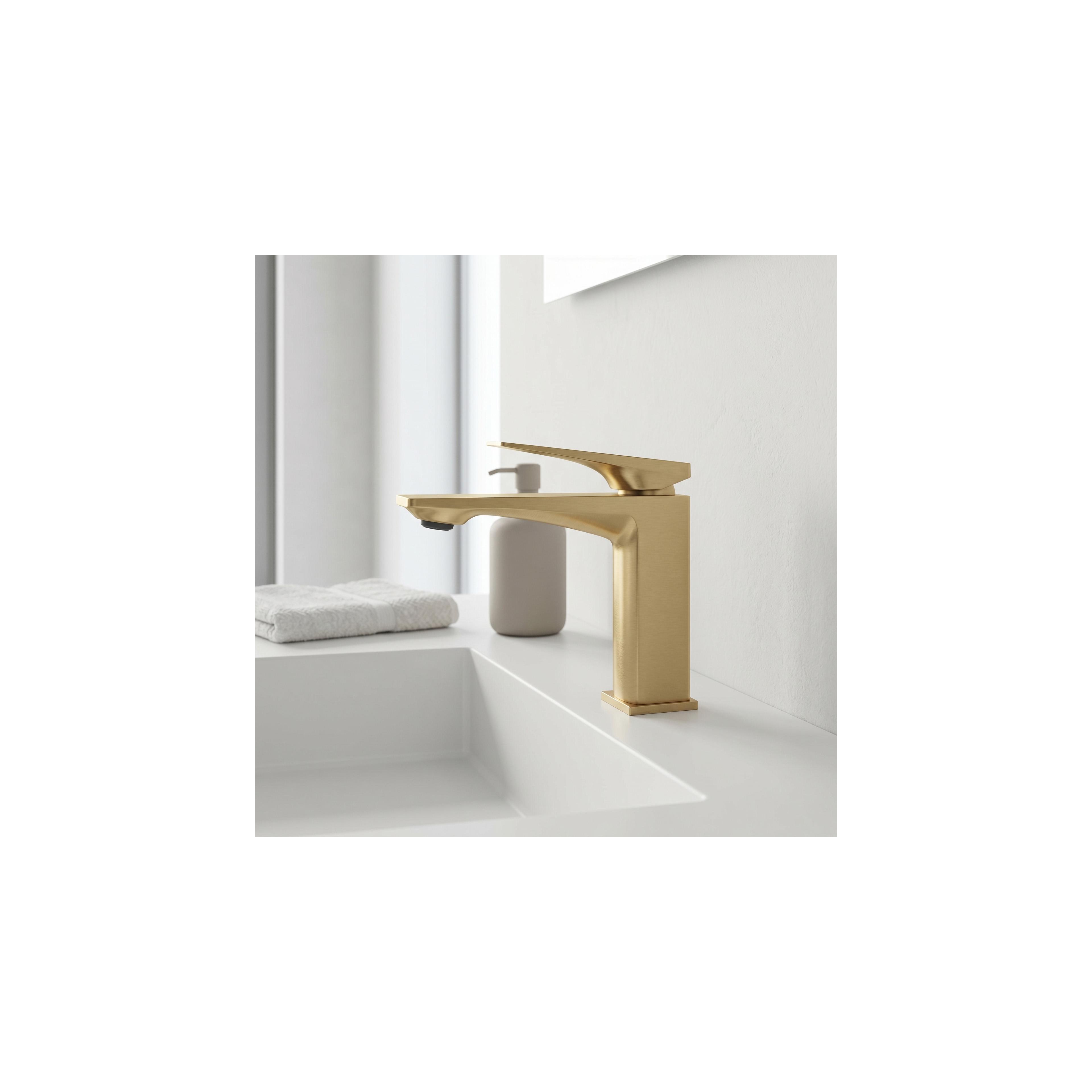 Bateria Umywalkowa PREMIUM REA Prime Brush Gold Low