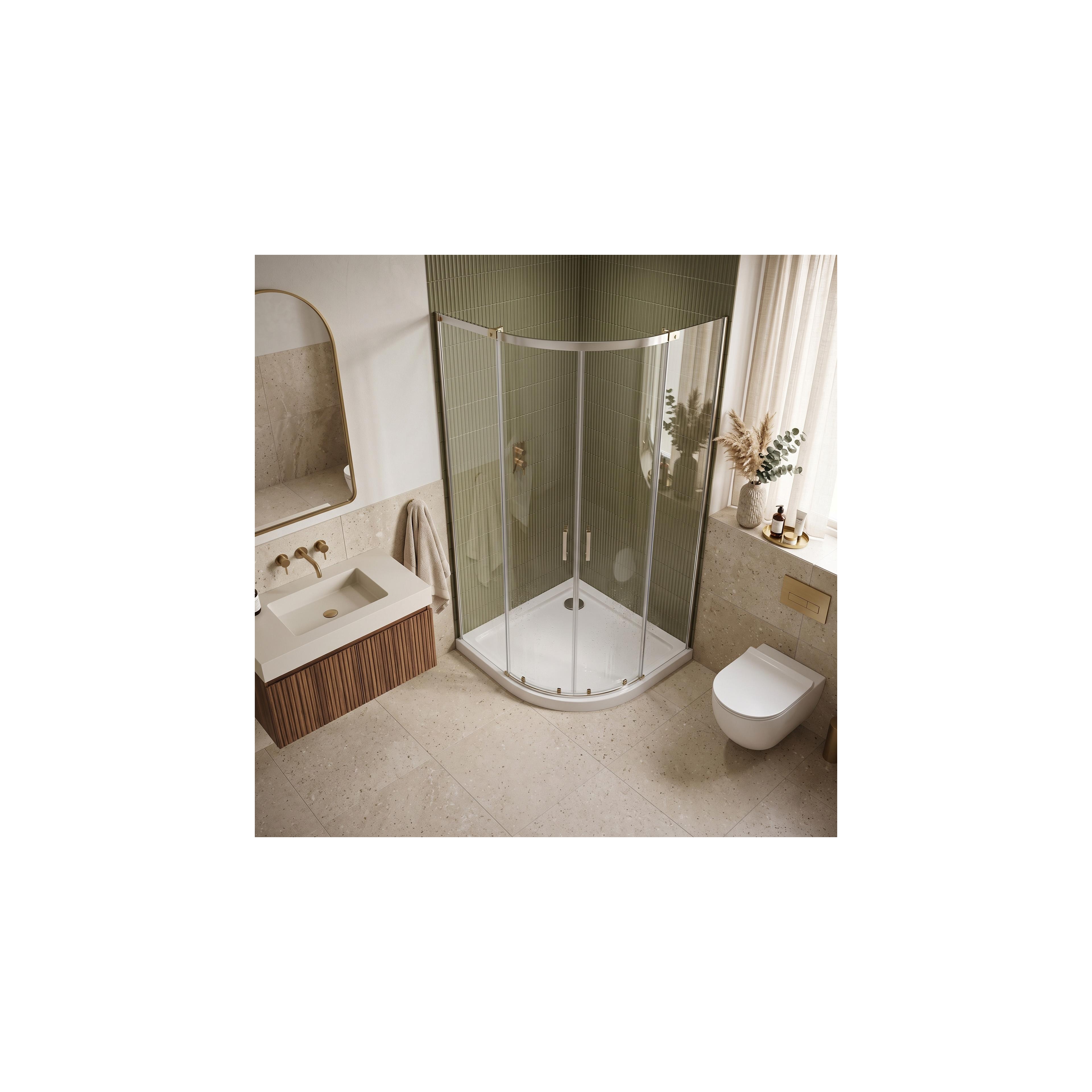 Shower tray Rea Look White 80x80