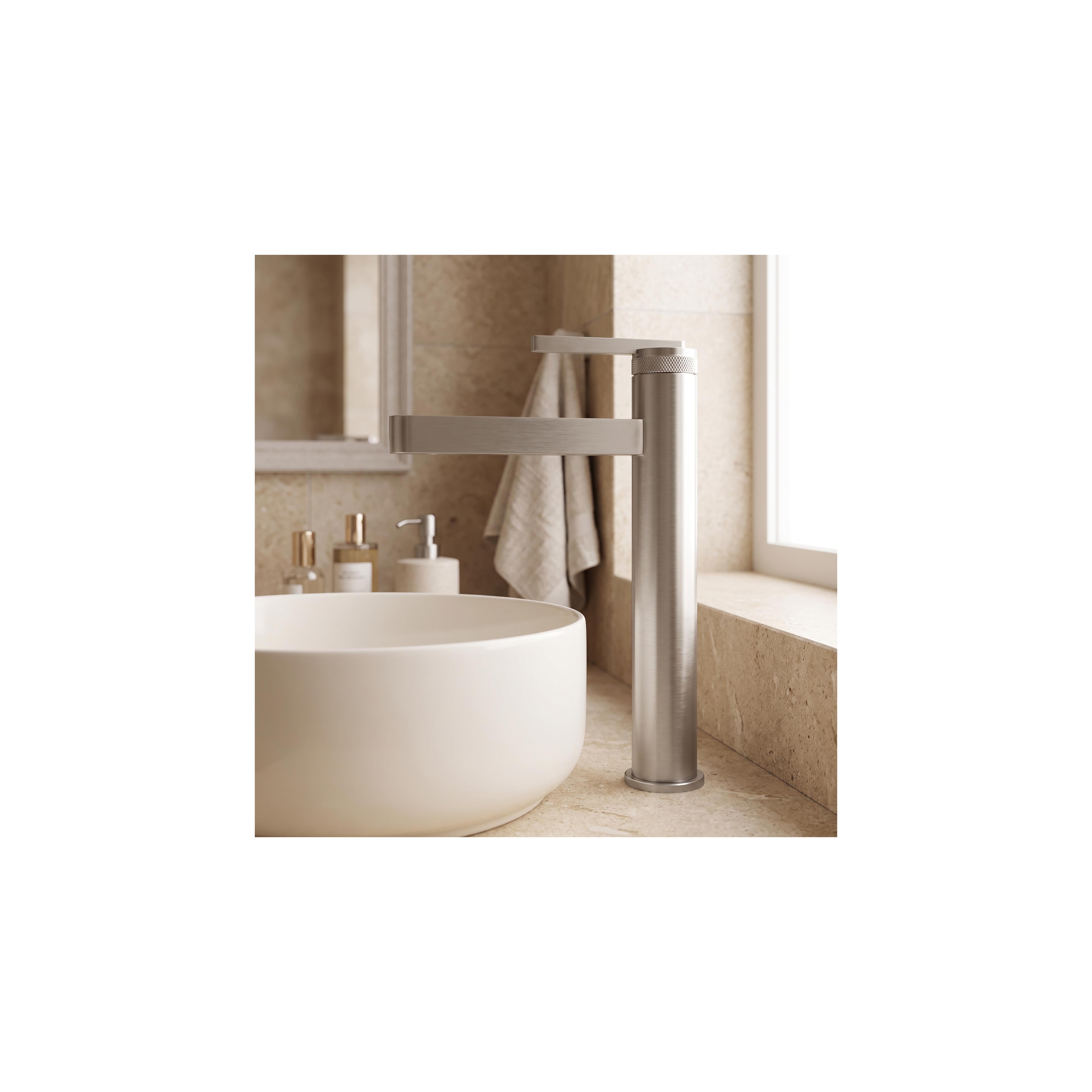 Robinet de salle de bain Rea Grace Brush Nickel High