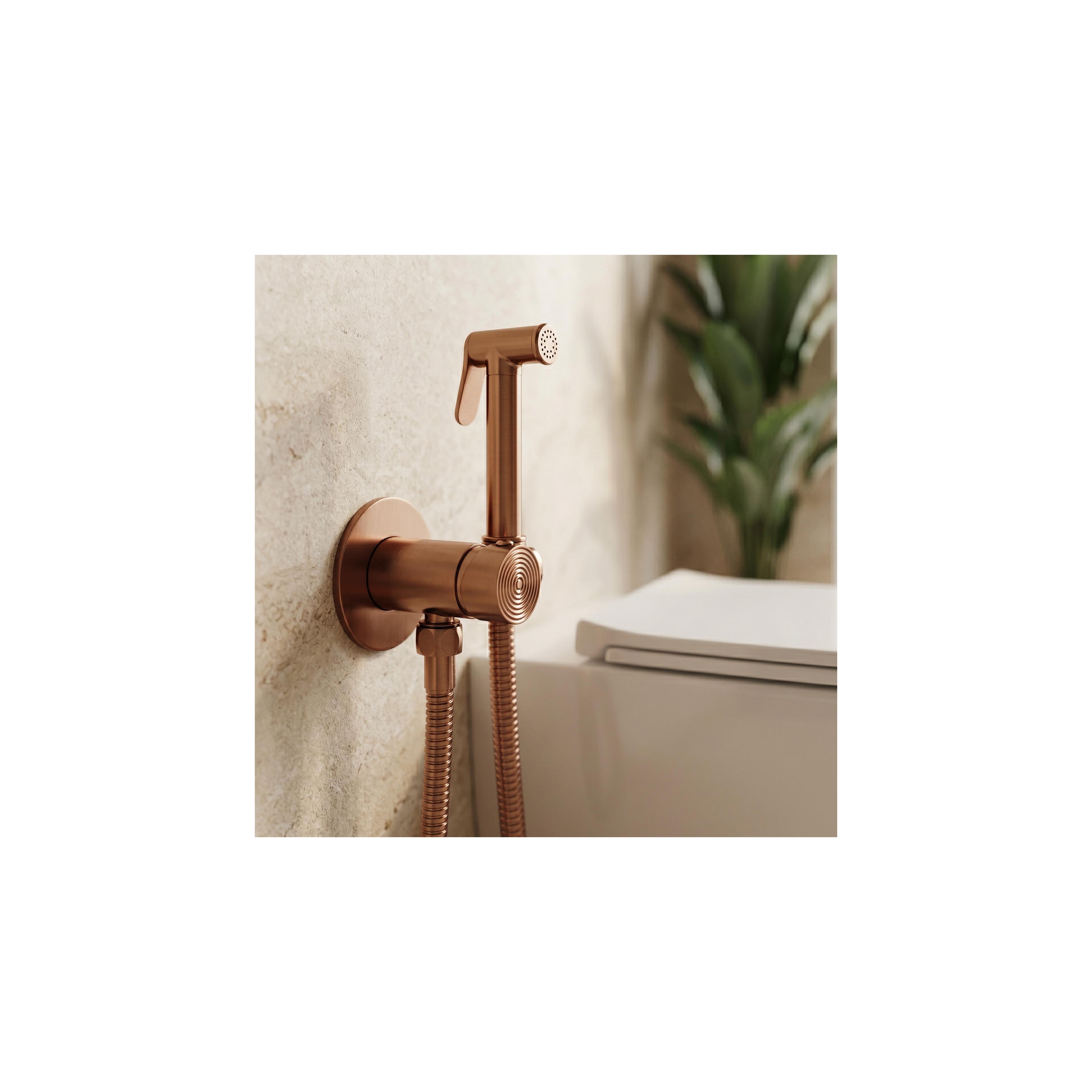 Miješalica za bide Foss Clif Brush Copper