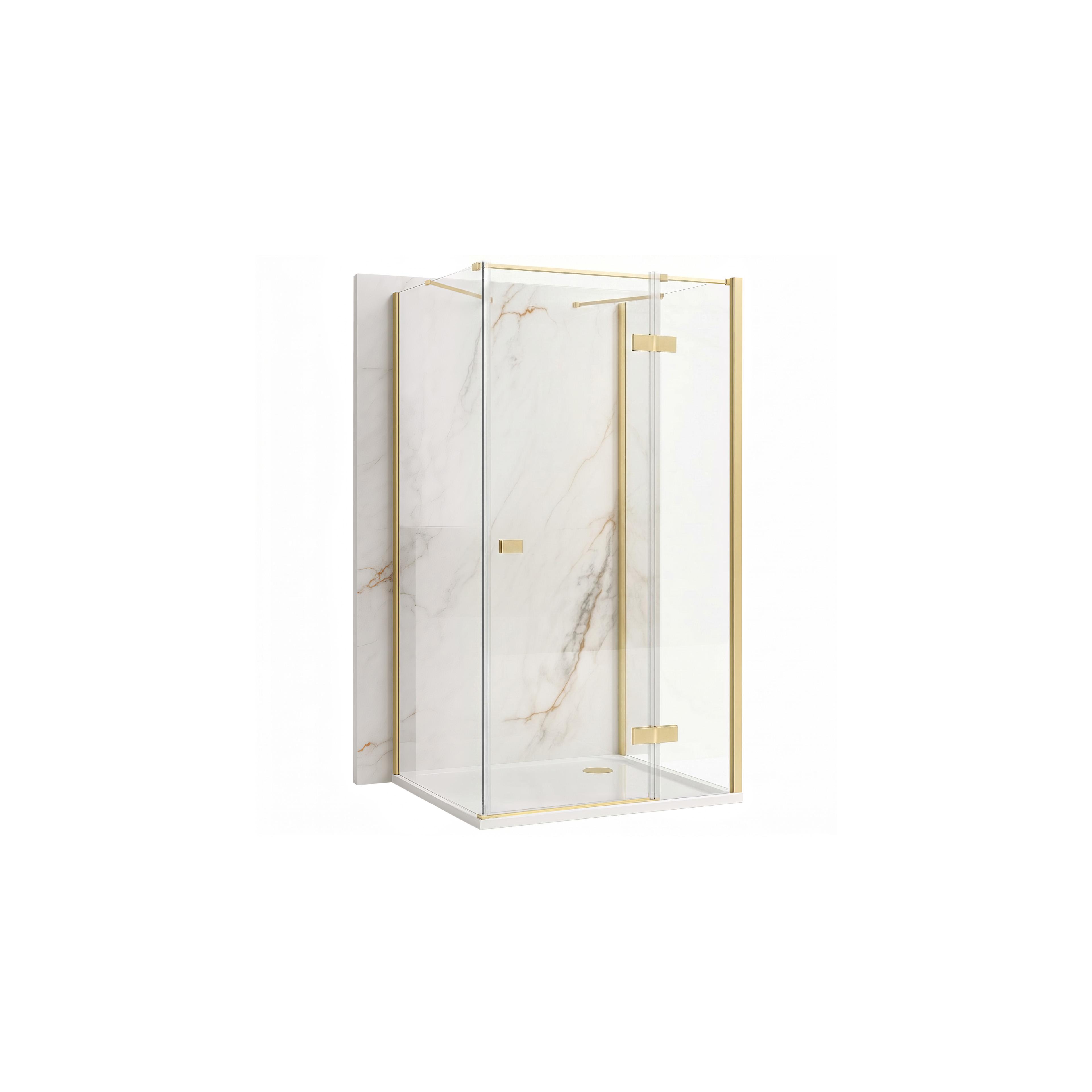 Душ кабина Rea Atlas 80x90 Brush Gold