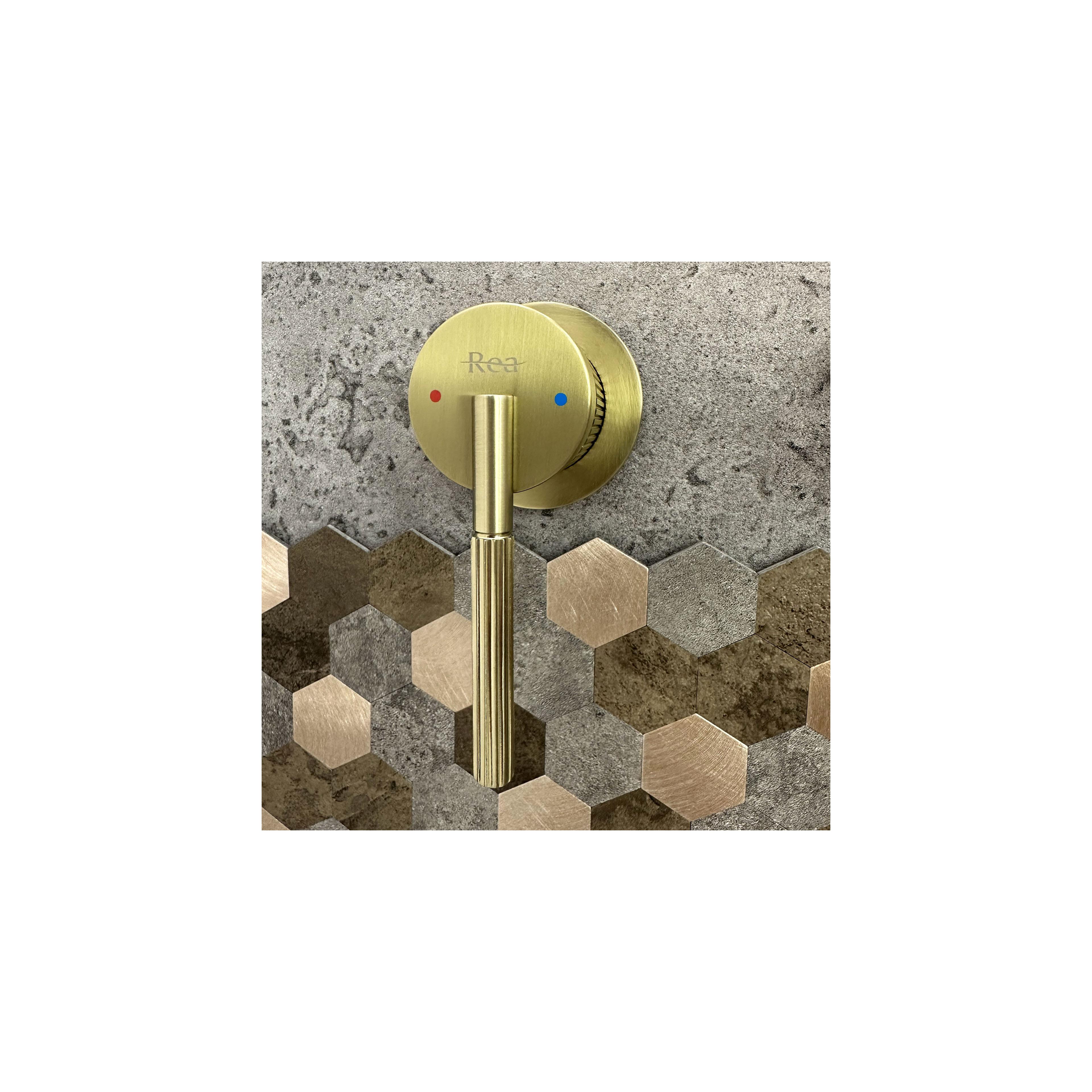 Podomietková batéria REA Argon Gold Brush + BOX